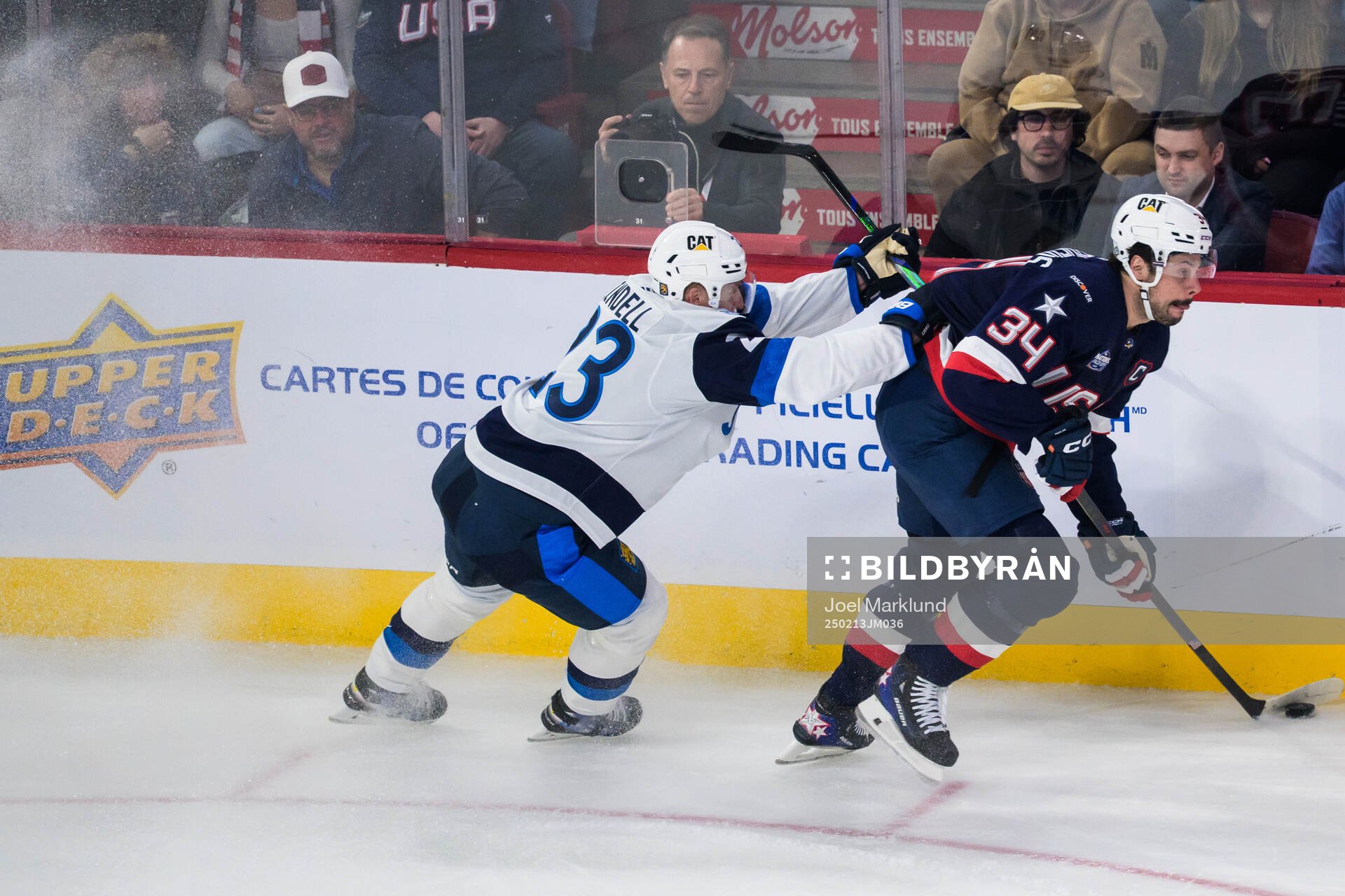 Esa Lindell of Finland and Auston Matthews of USA