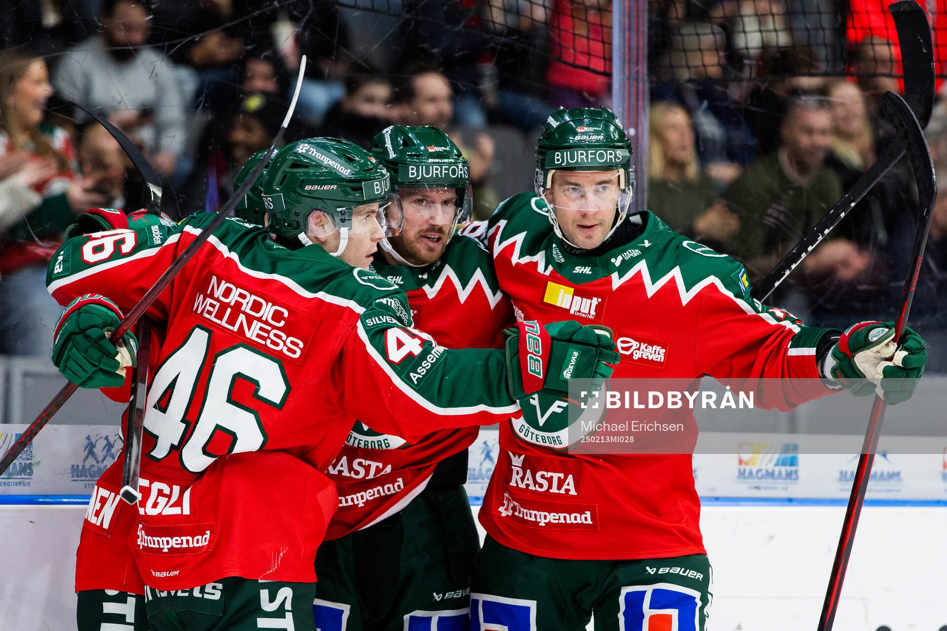 Frölundas Erik Thorell jublar