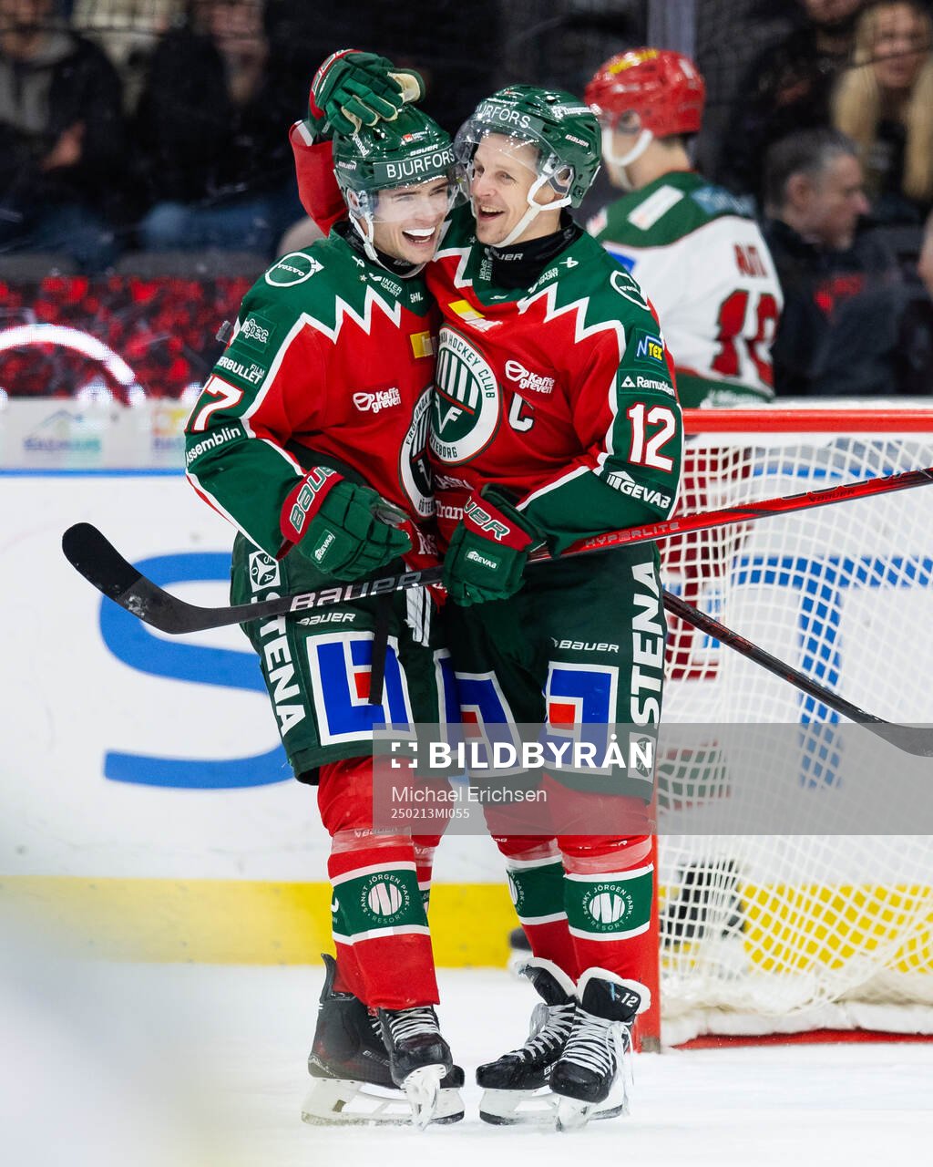 Frölundas Max Friberg jublar
