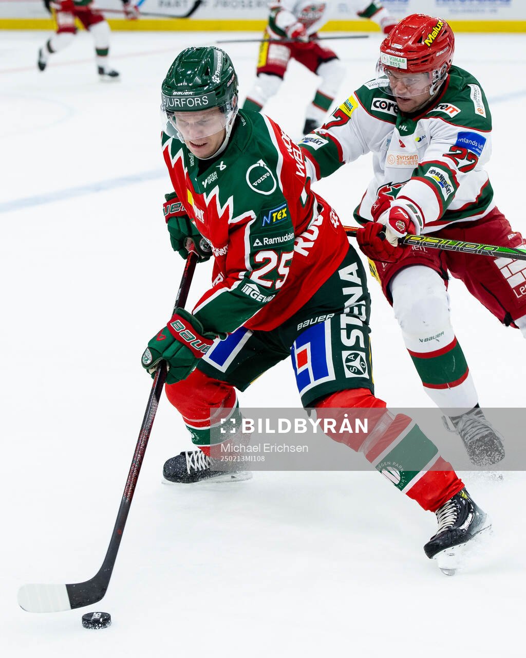 Frölundas Arttu Ruotsalainen och Modos Mattias Norlinder