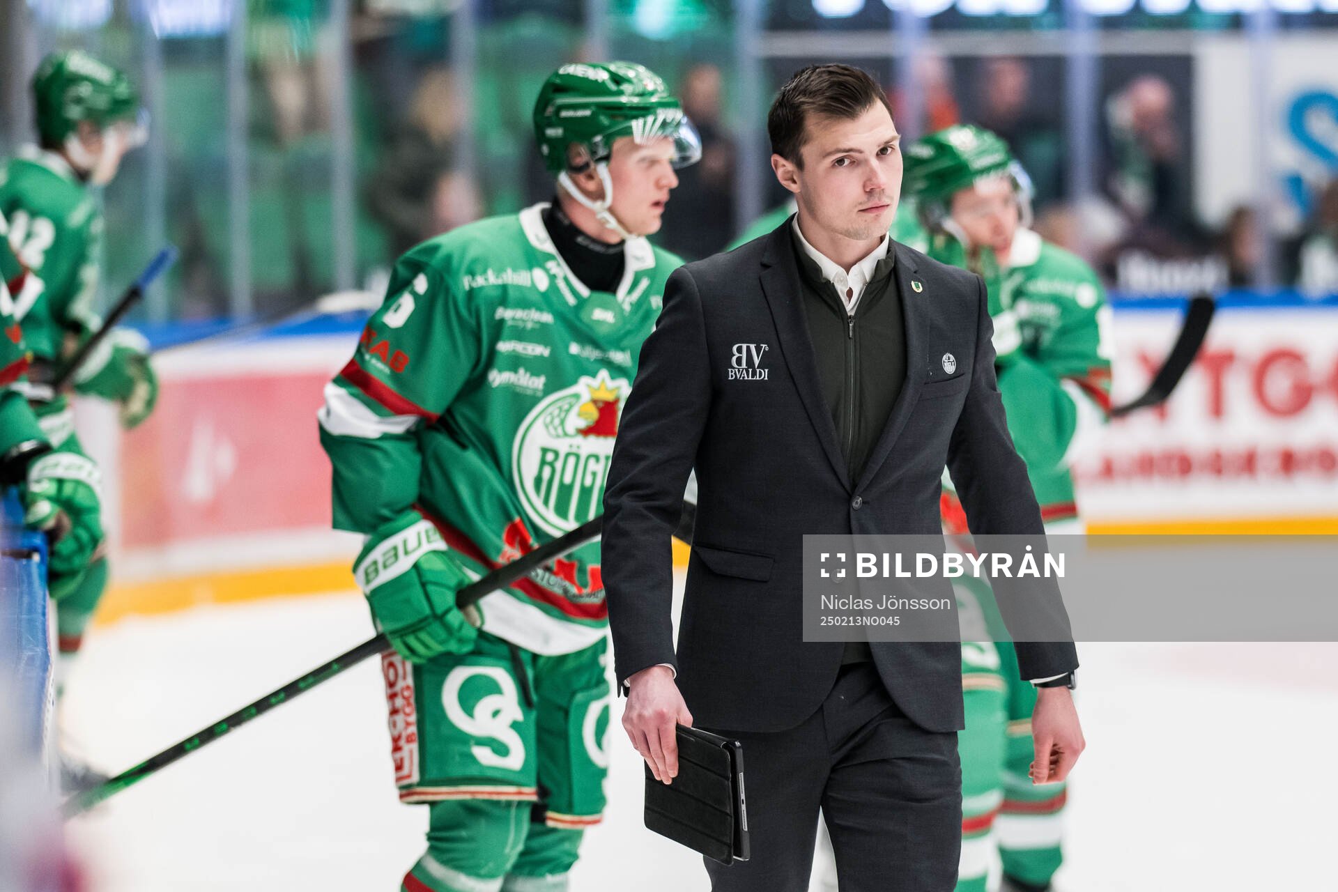 Rögles assisterande tränare Max Bohlin