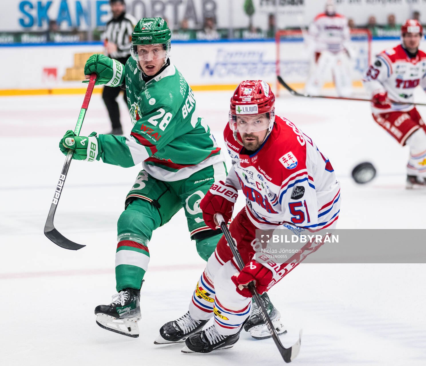 Rögles Anton Bengtsson och Timrås Anton Lander