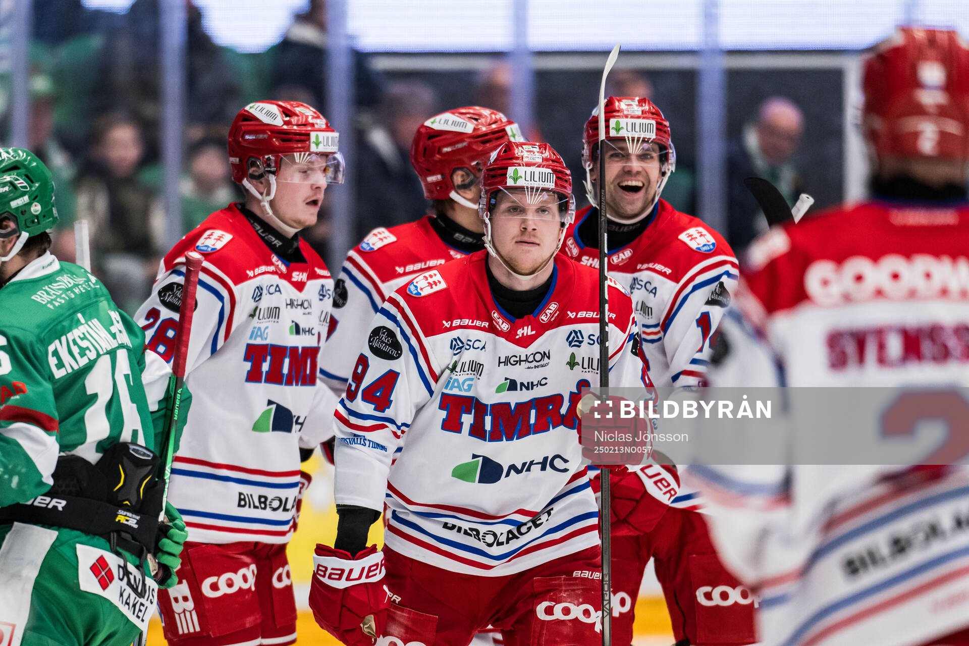 Timrås Sebastian Hartmann jublar