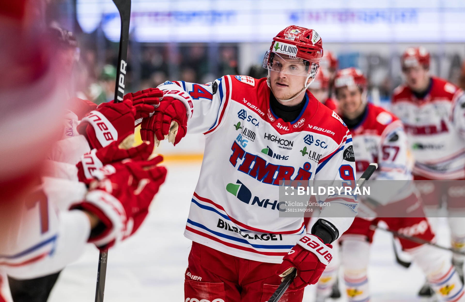 Timrås Sebastian Hartmann jublar