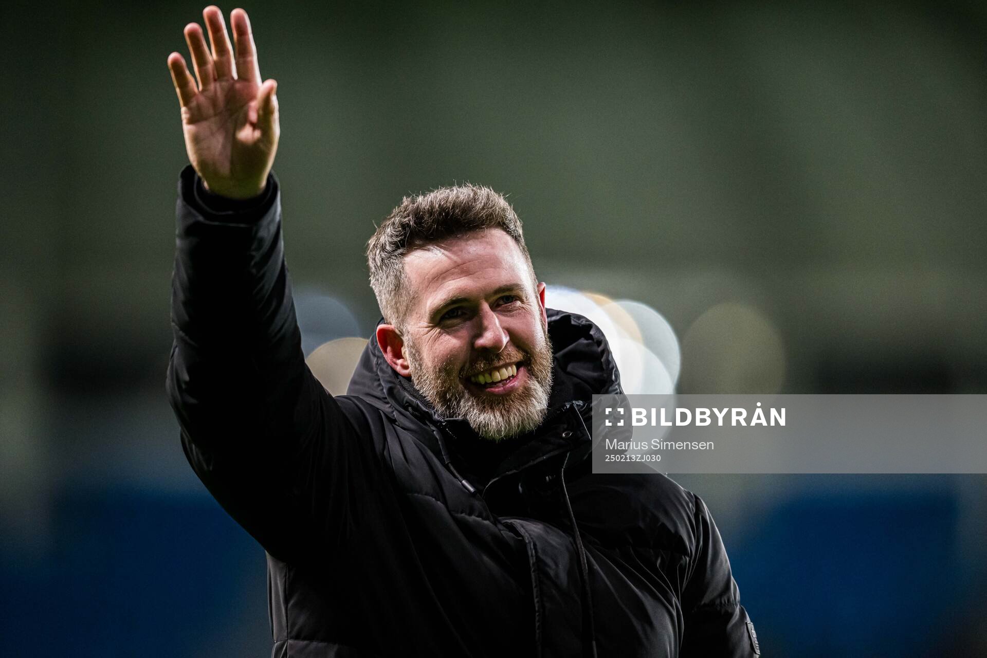 Stephen Bradley, head coach of Shamrock Rovers, celebrates