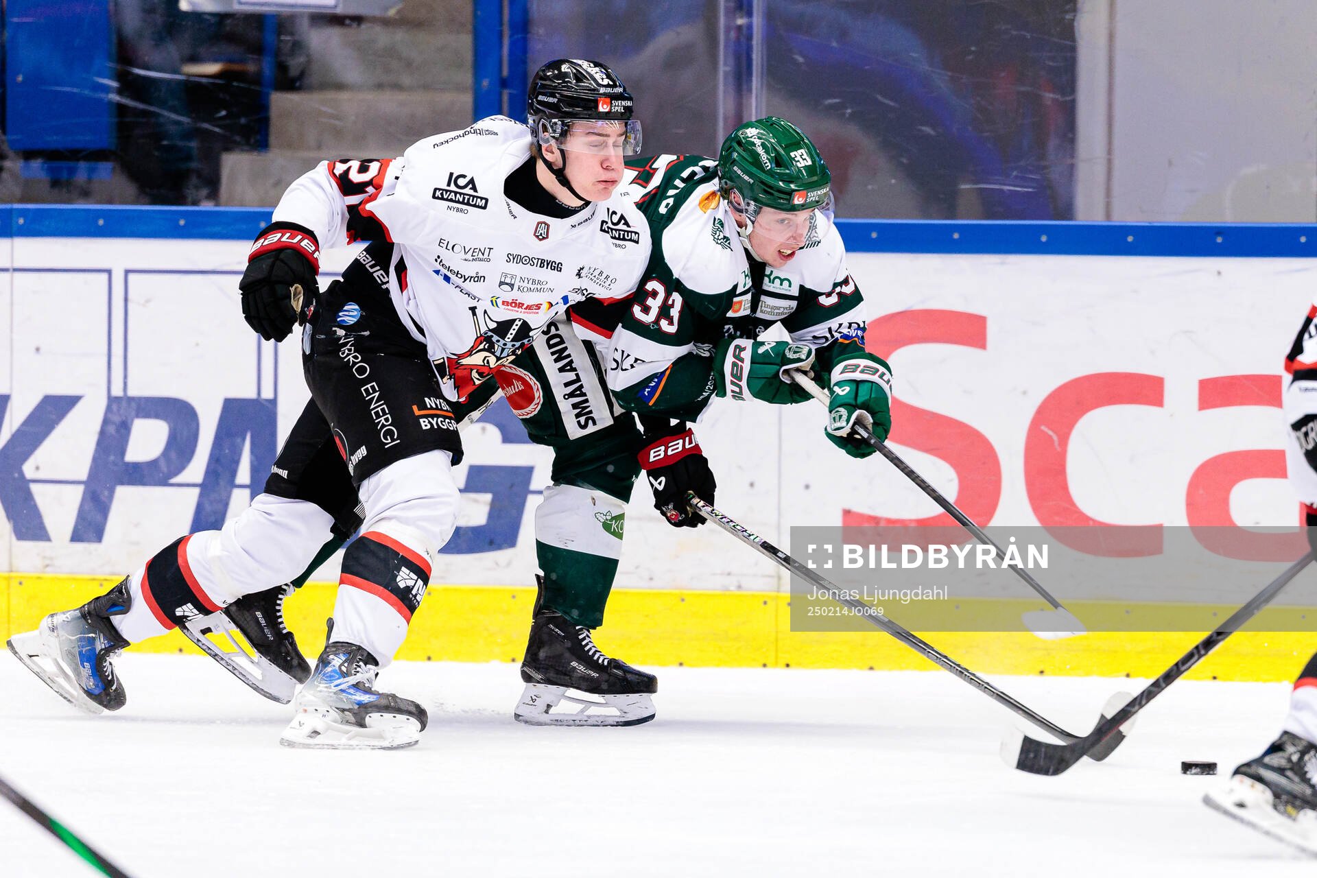 Nybros Herman Träff och Tingsryds Martin Skärberg