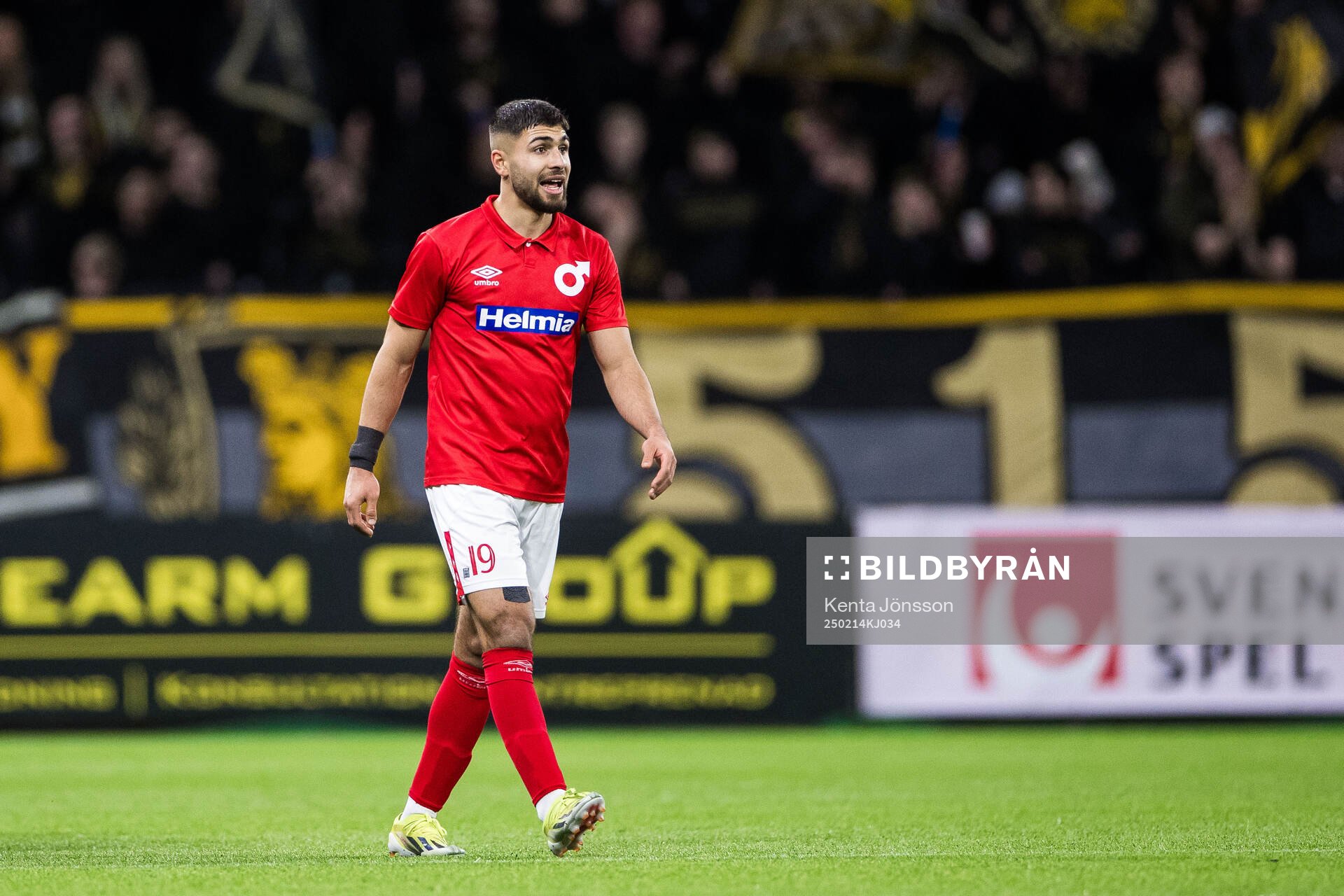 Degerfors Omar Faraj reagerar