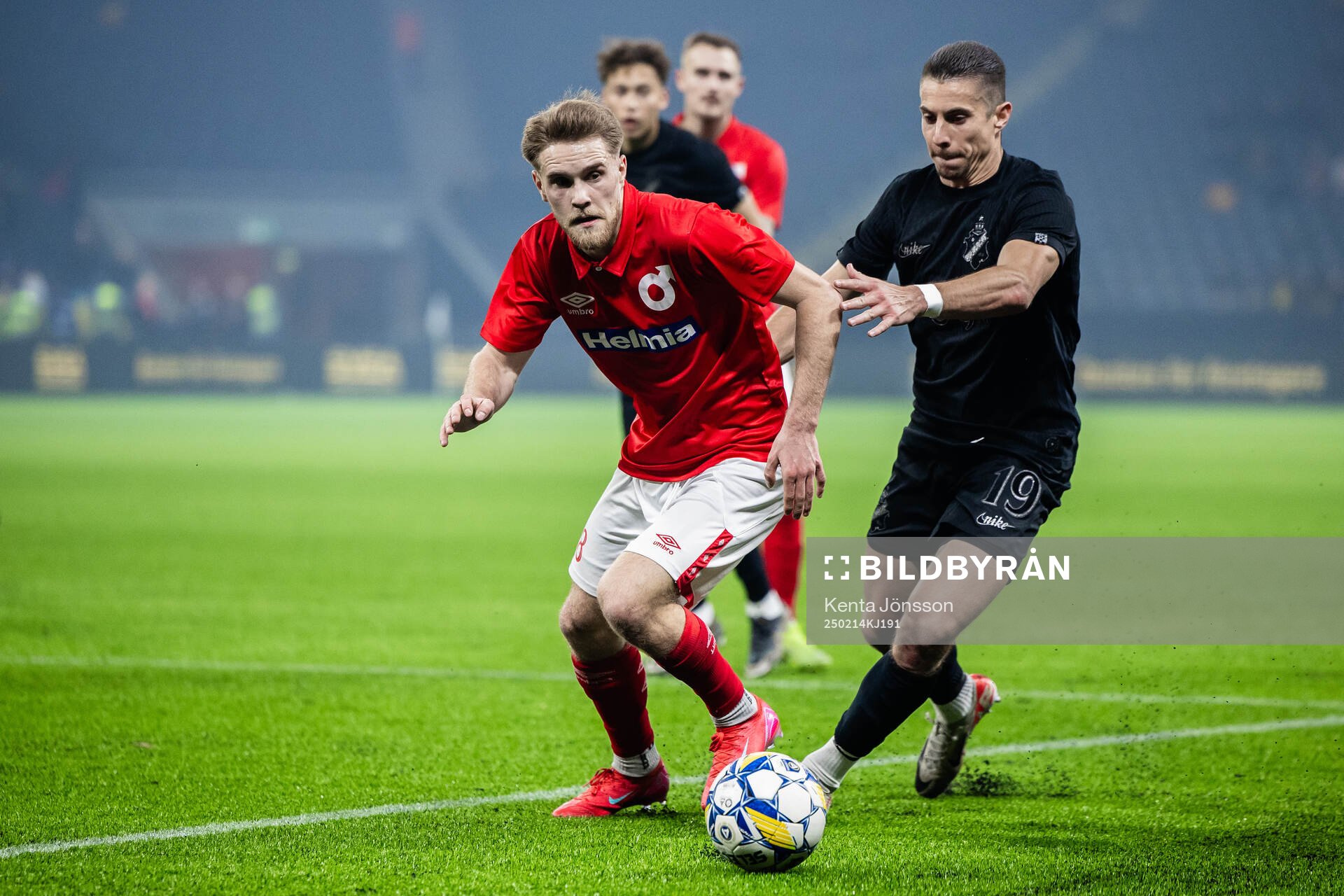 Degerfors Teo Grönborg och AIKs Dino Besirovic