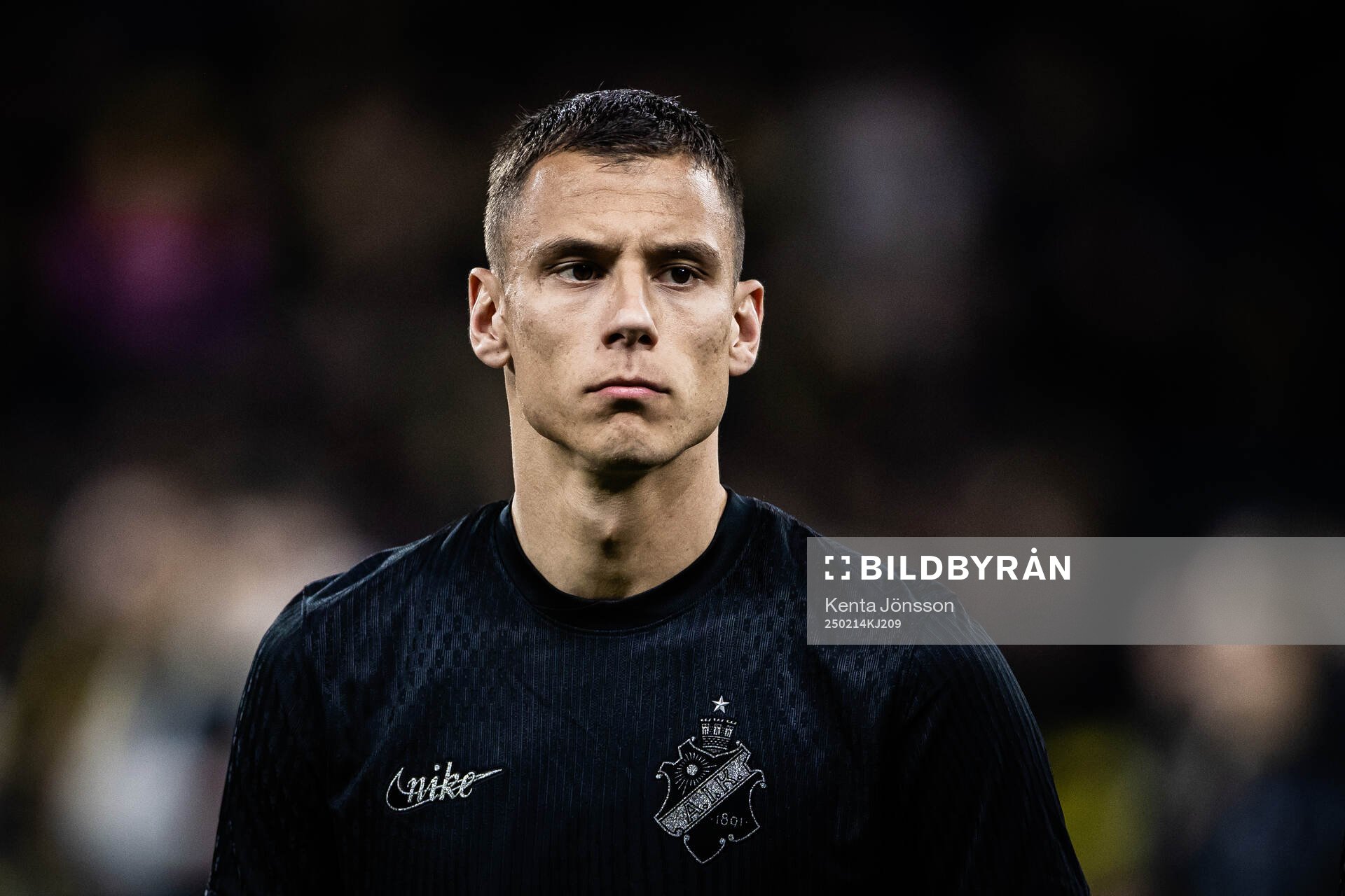 AIKs Filip Benkovic  fotbollsmatchen i Svenska Cupen mellan