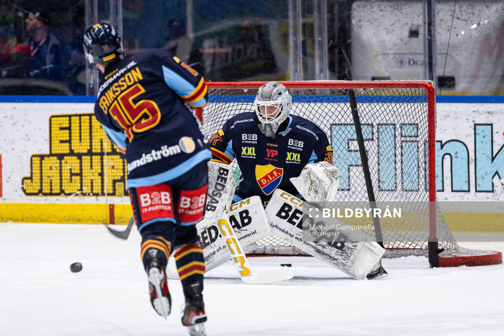 Djurgårdens målvakt Viktor Andrén