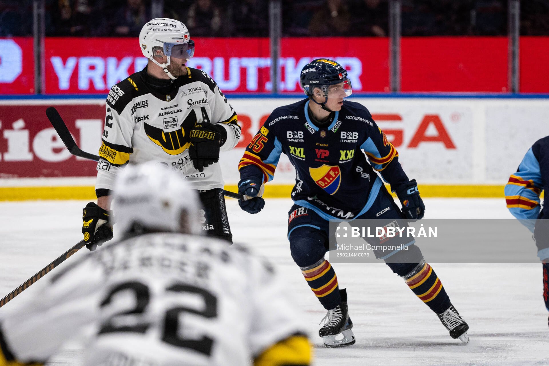 Västerås Kim Rosdahl och Djurgårdens Hugo Blixt