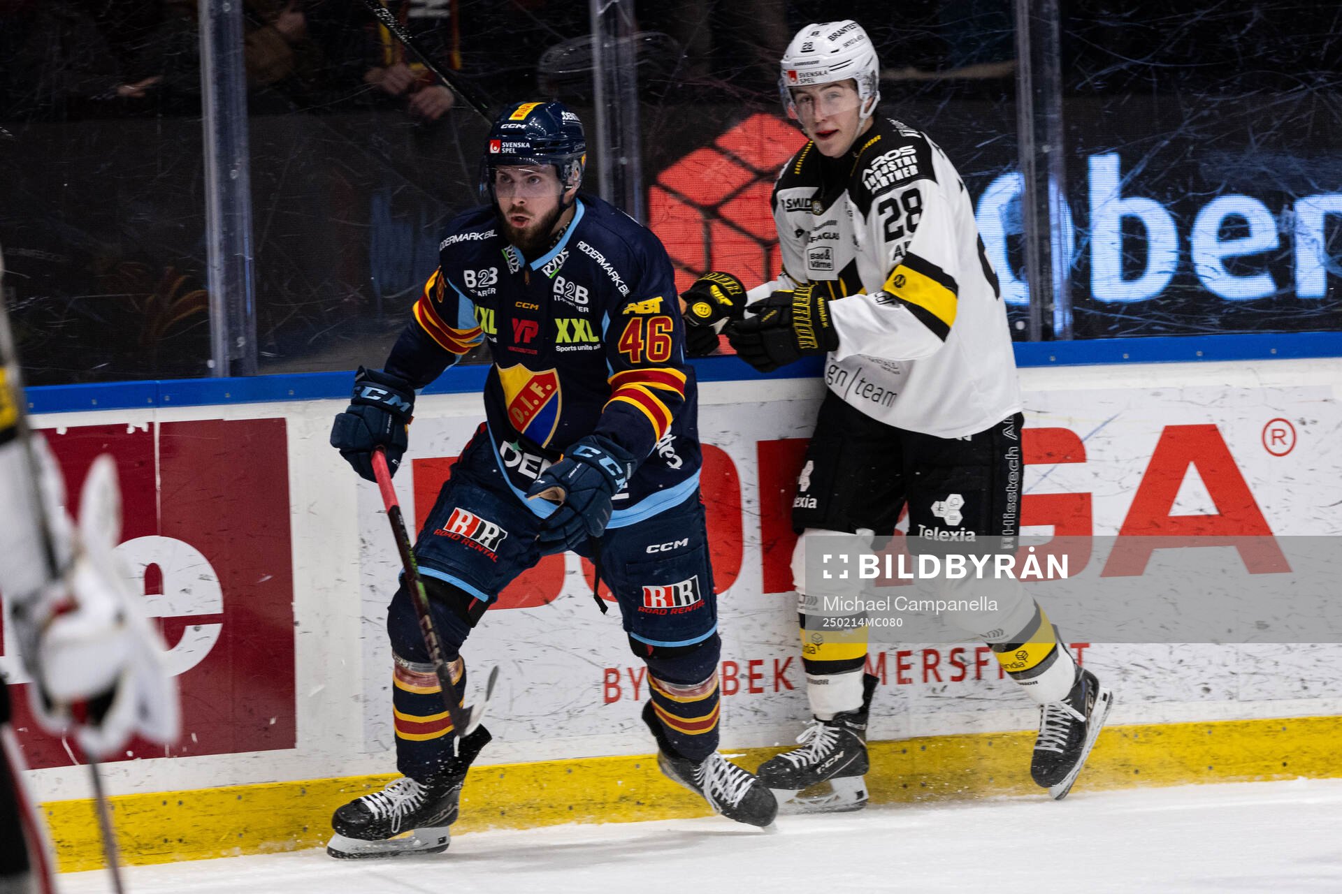 Djurgårdens Albin Grewe och Västerås Eric Engstrand