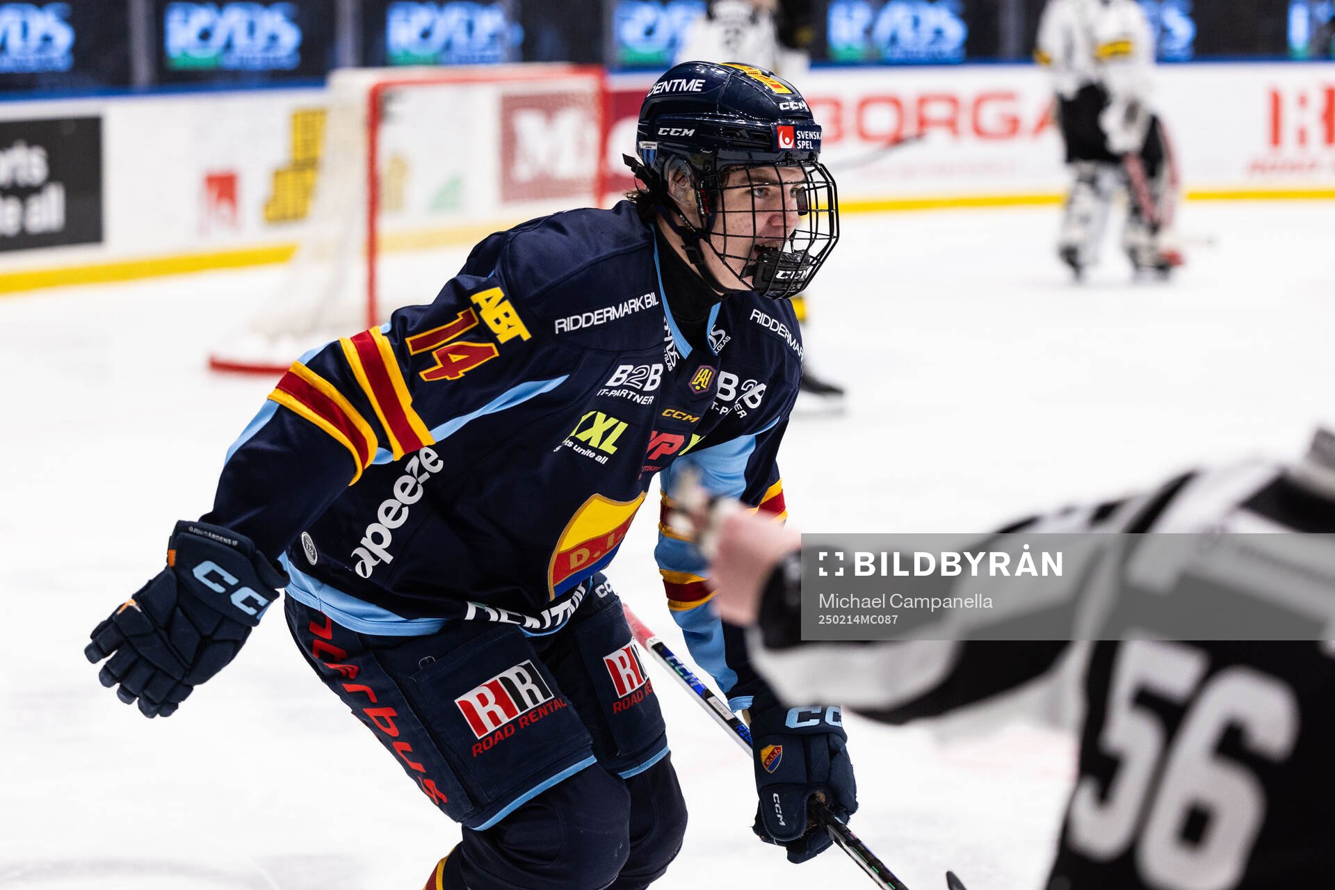 Djurgårdens Anton Frondell jublar