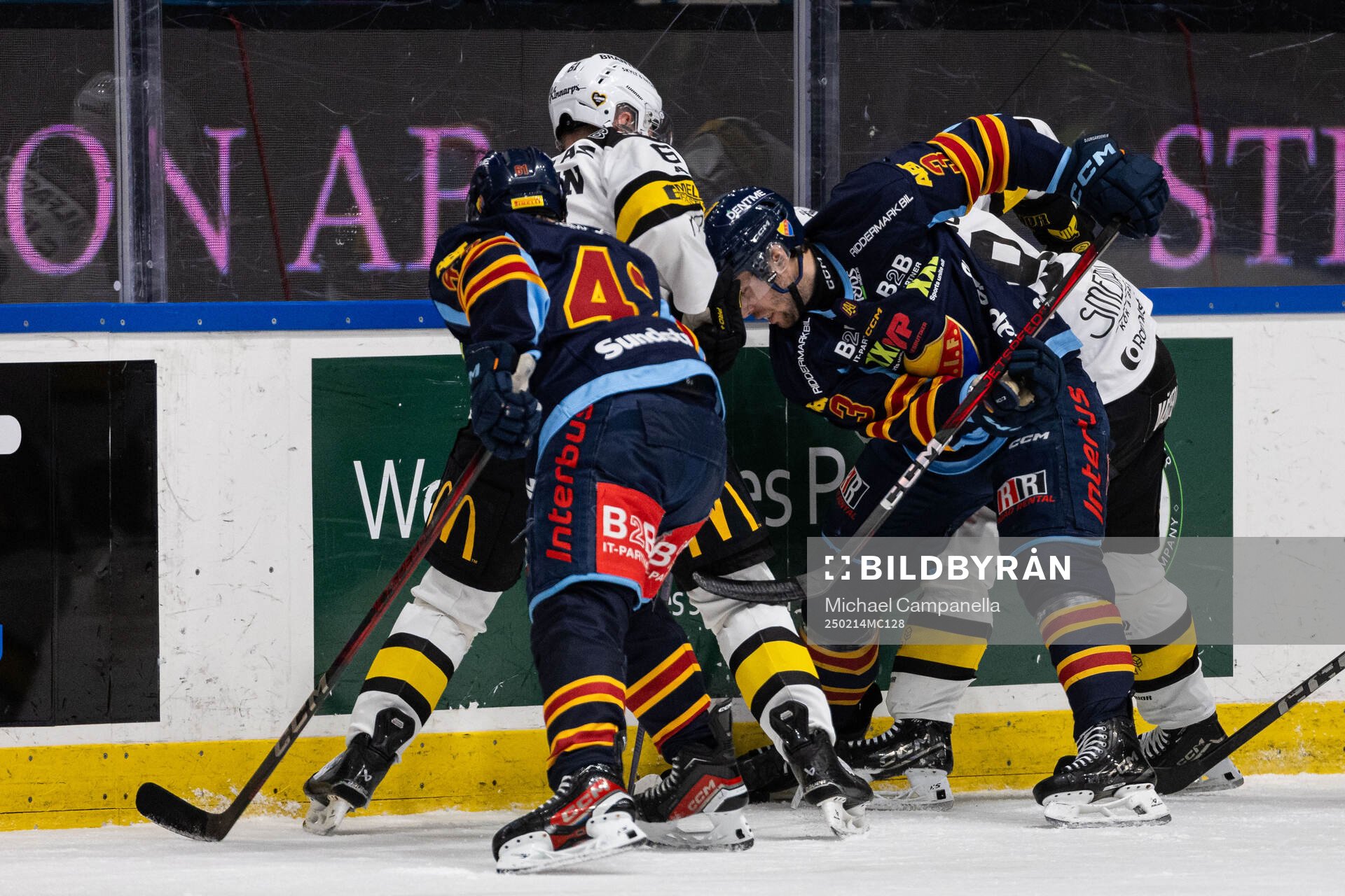 Djurgårdens och Västerås spelare