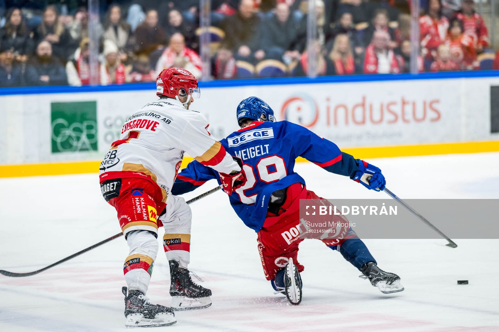 Kalmars Trevor Cosgrove och Oskarshamns Georg Weigelt