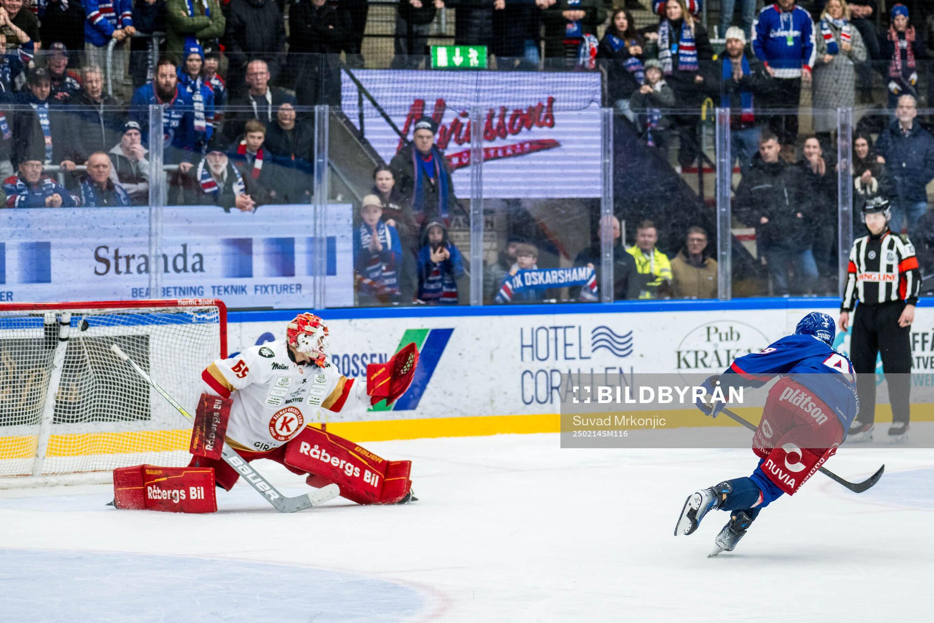 Oskarshamns Michael Joyaux avgör straffläggningen