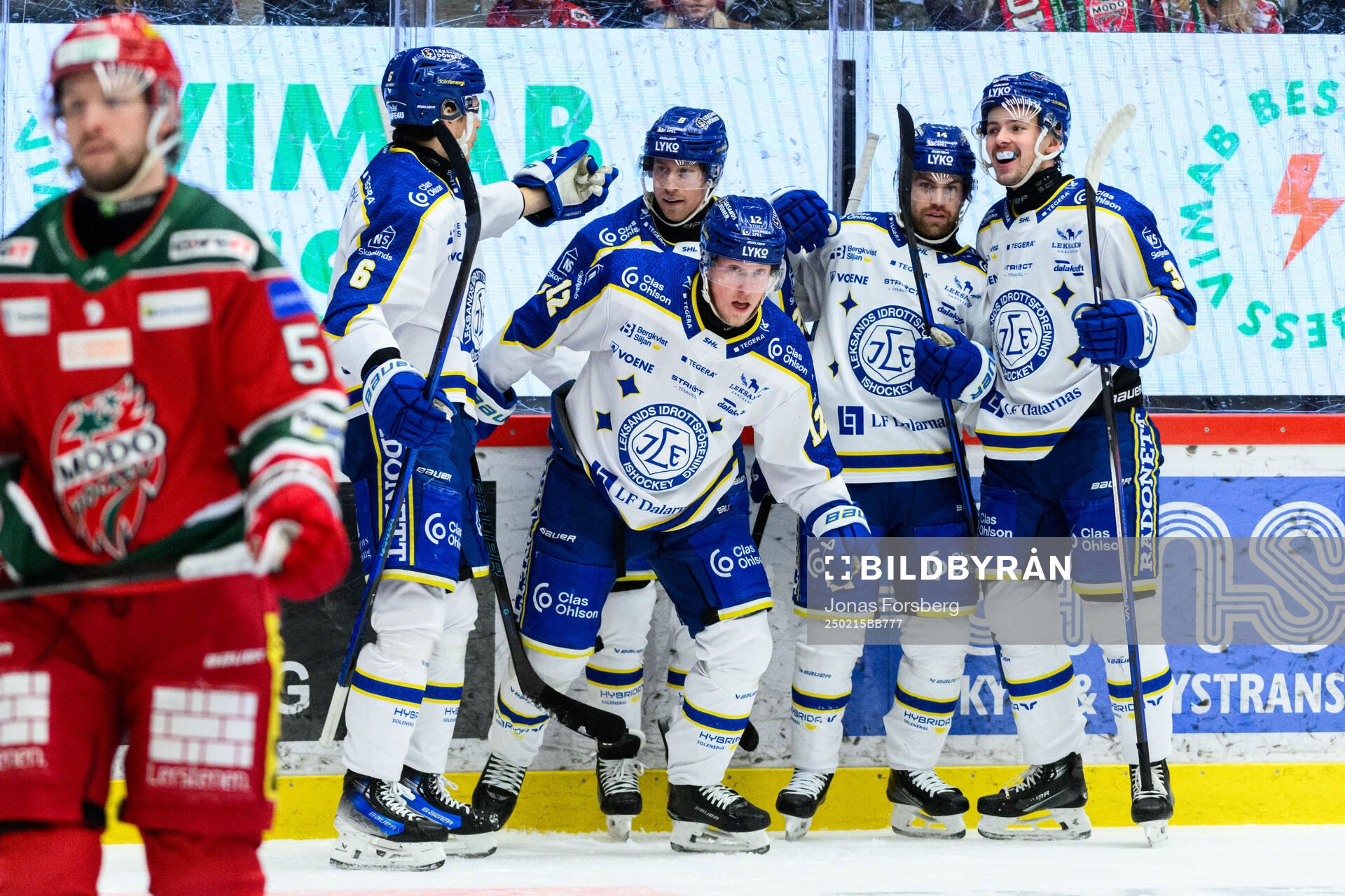Leksands Kalle Östman jublar