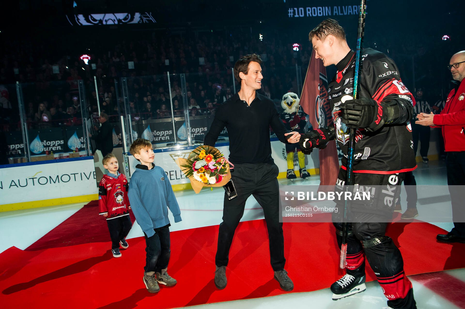 Malmö Redhawks Fredrik Händemark när Robin Alvarez