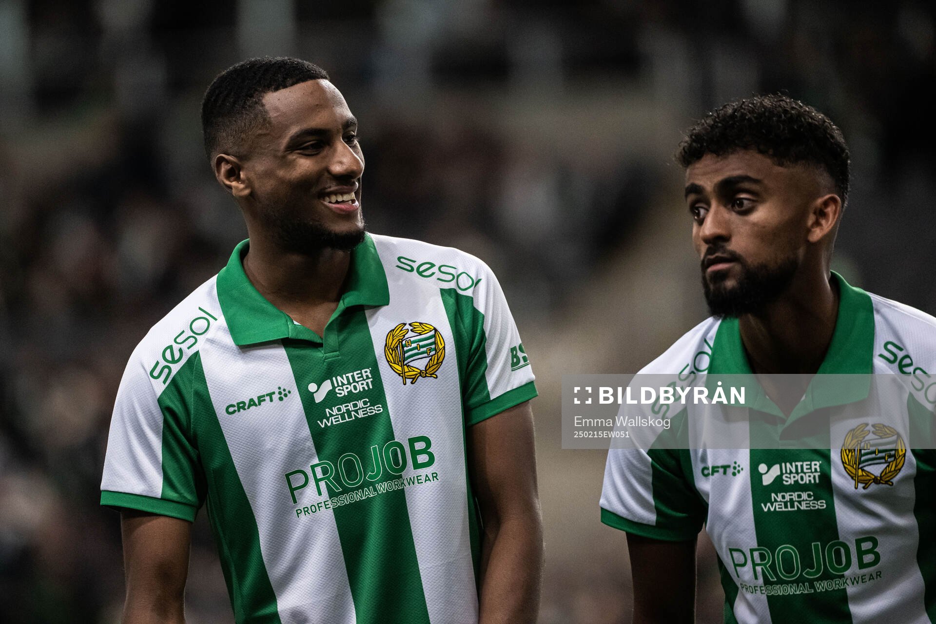 Hammarbys Paulos Abraham och Tesfaldet Tekie
