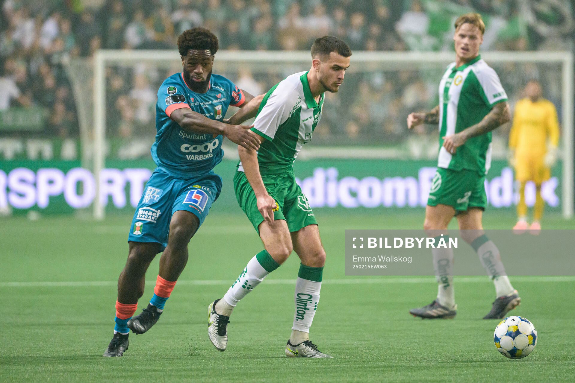 Varbergs Kevin Appiah Nyarko och Hammarbys Pavle Vagic