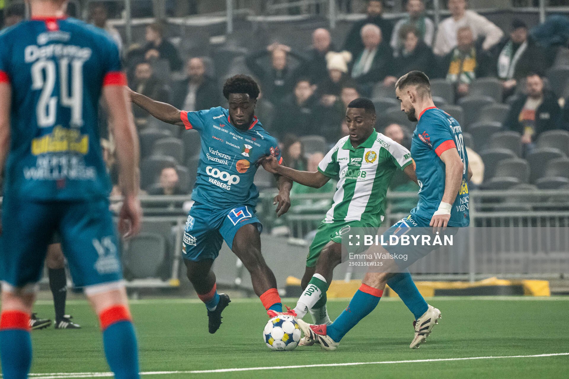 Hammarbys Paulos Abraham mot Varbergs Kevin Appiah Nyarko