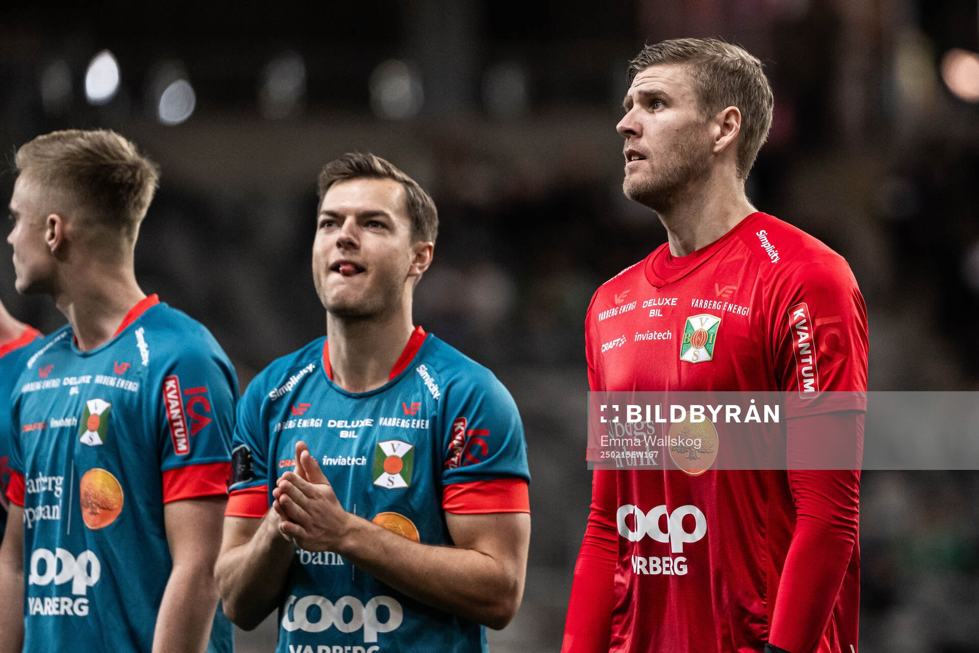 Varbergs Albin Winbo och målvakt Fredrik Andersson
