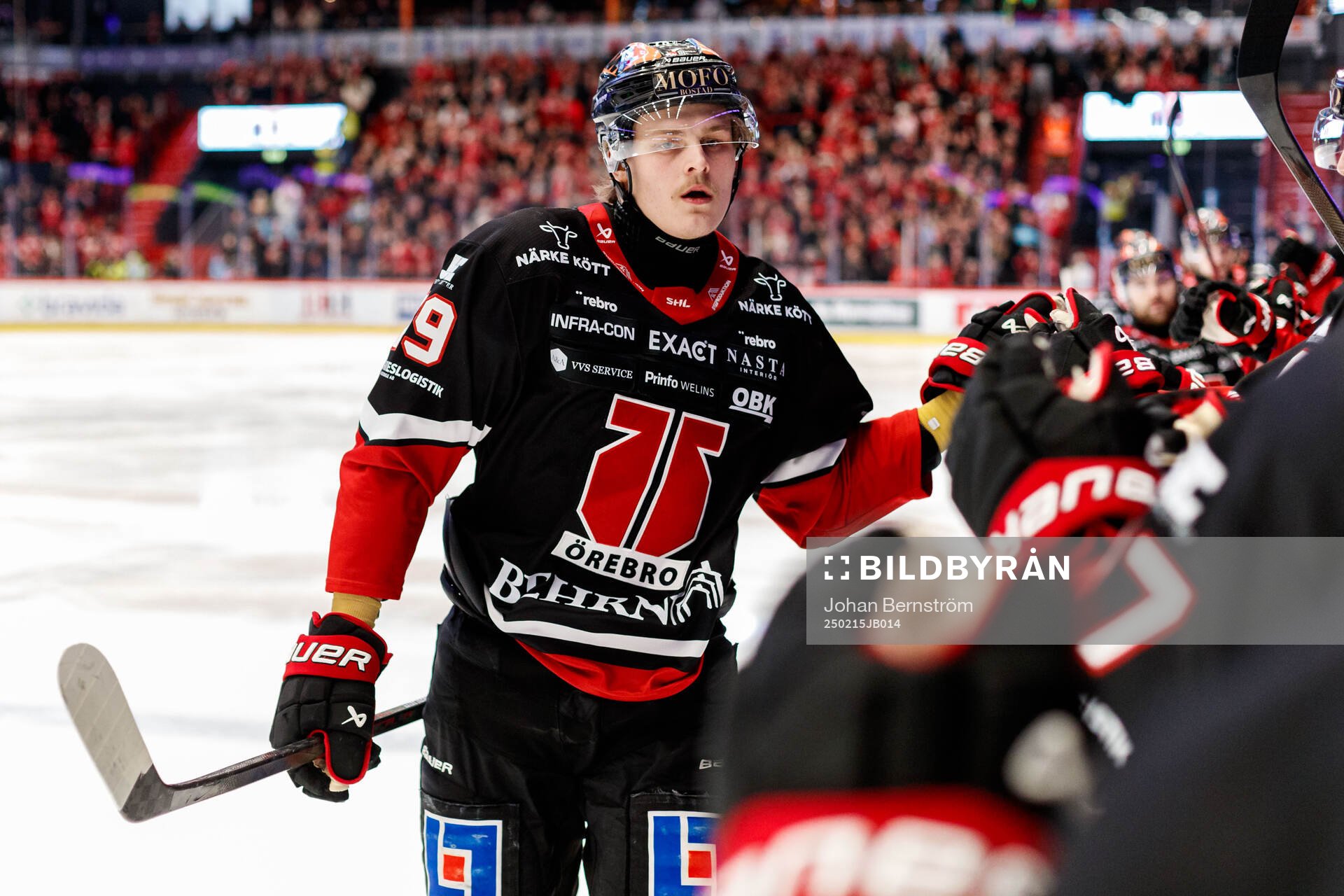 Örebros Milton Oscarson jublar