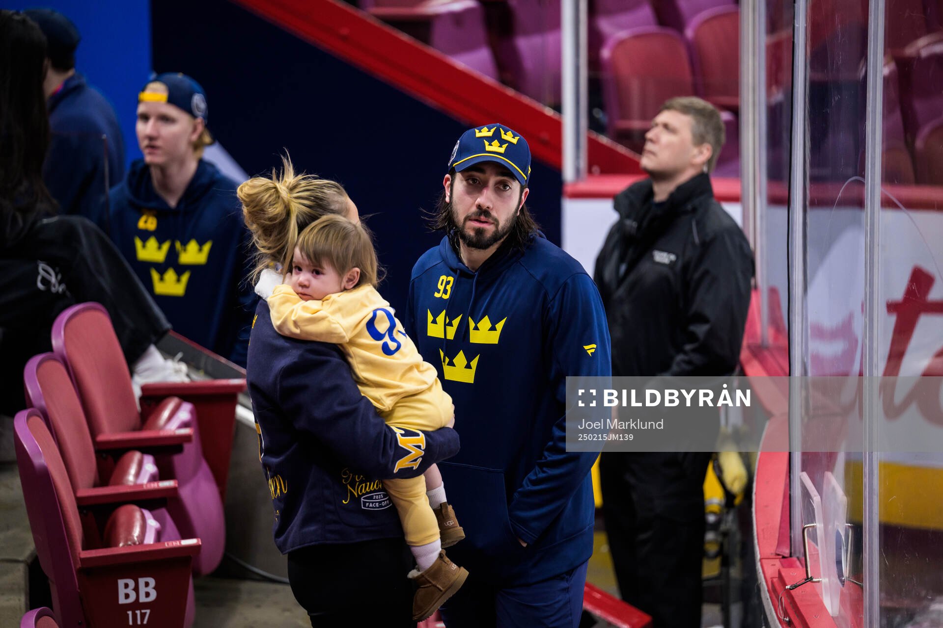 Mika Zibanejad of Sweden with his wife Irma Zibanejad and