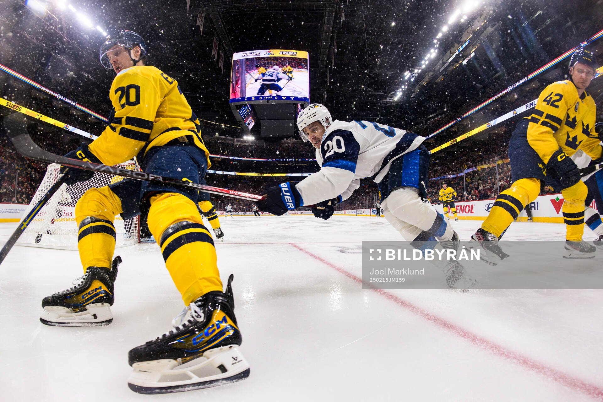 Joel Eriksson Ek and Gustav Forsling of Sweden and