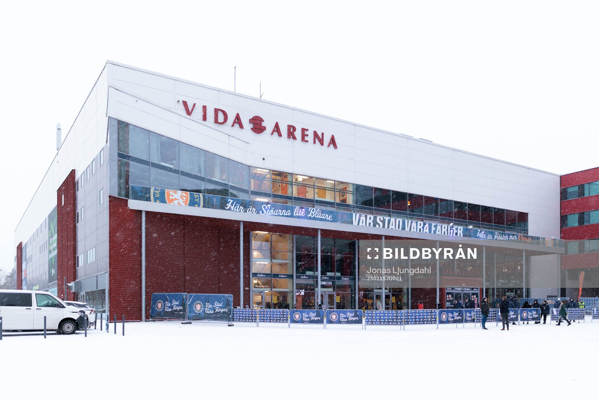 Exteriör vy på Vida arena