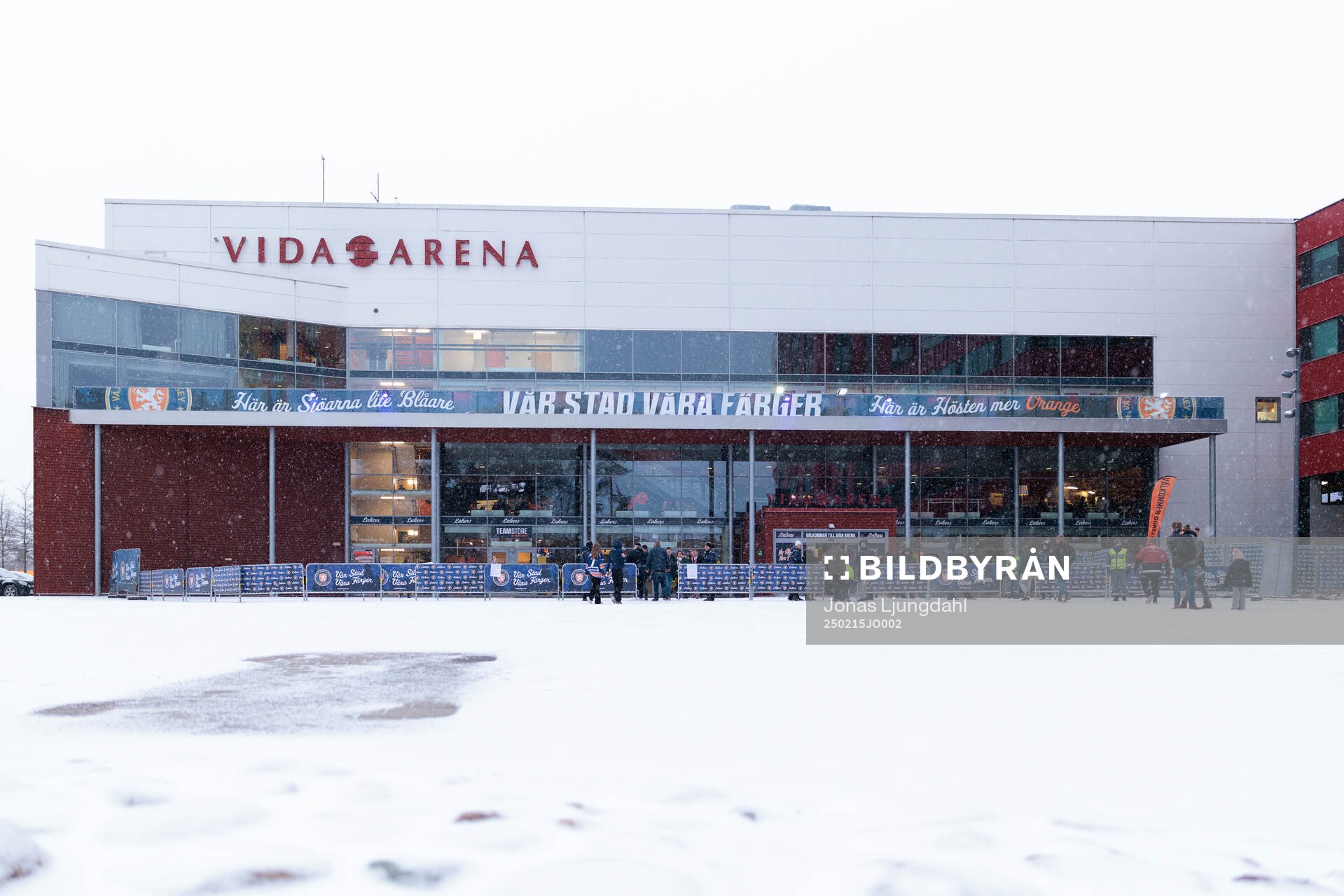 Exteriör vy på Vida arena