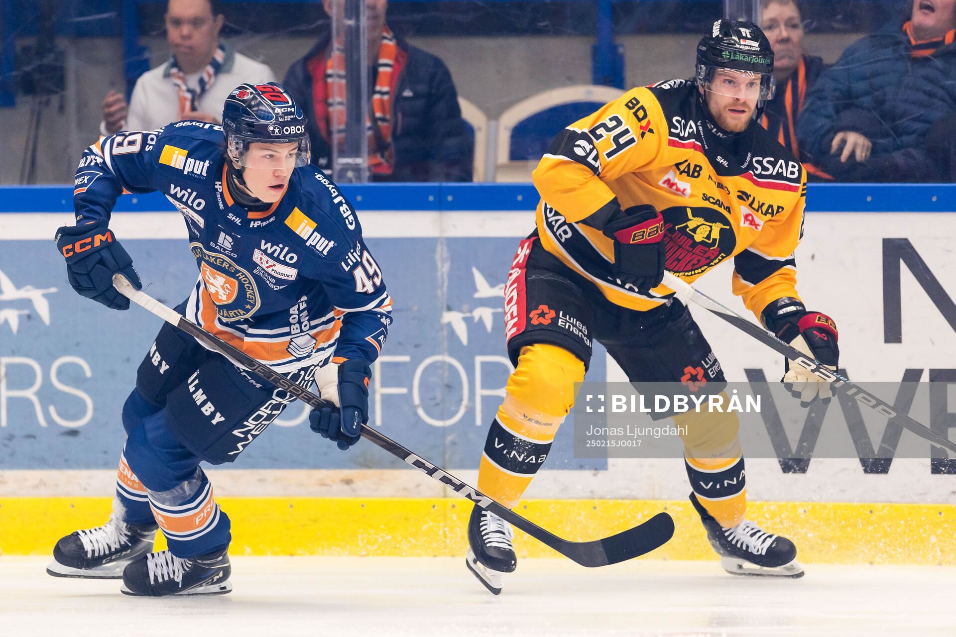 Växjös Leo Sahlin Wallenius och Luleås Brendan Shinnimin