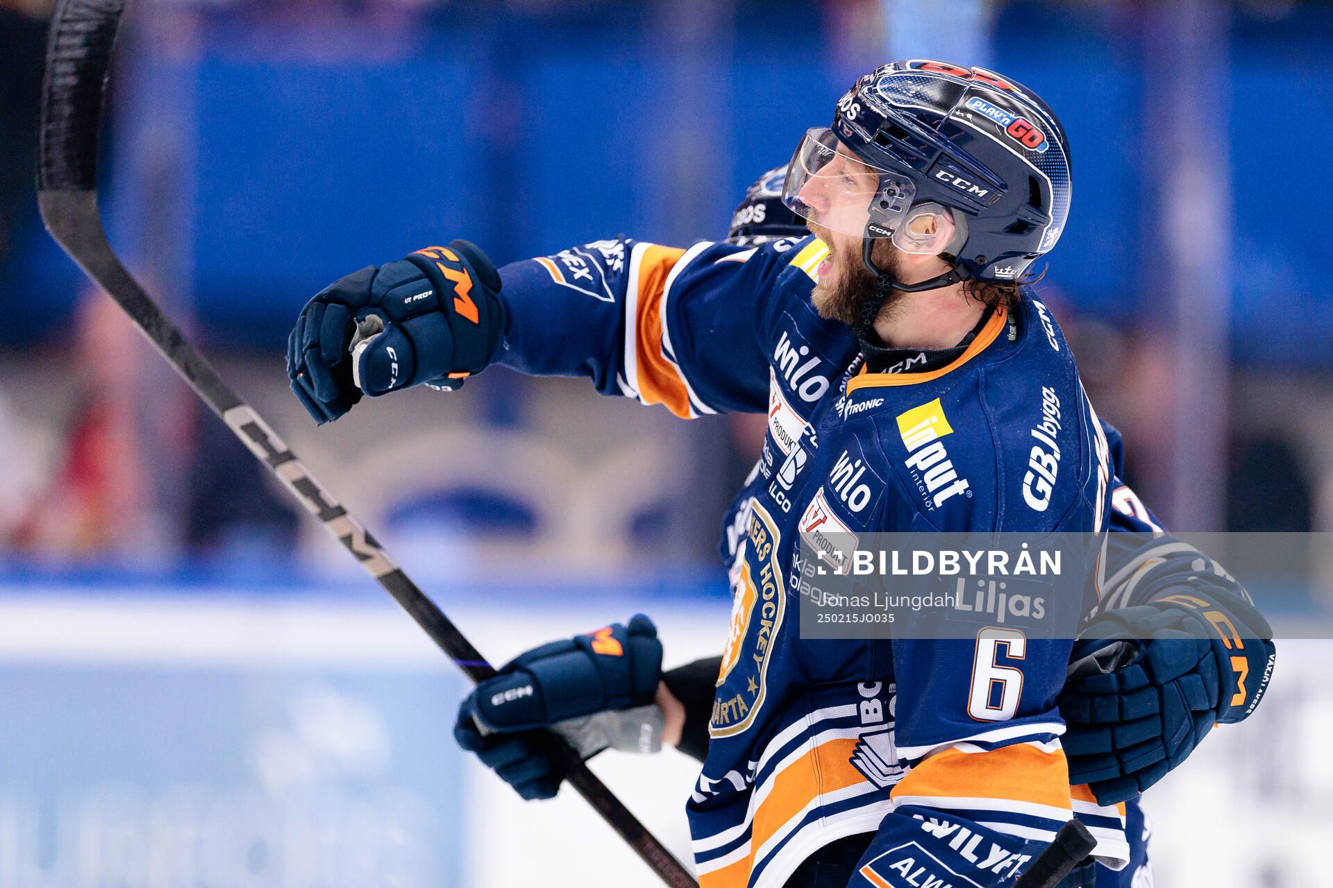 Växjös Petter Granberg jublar