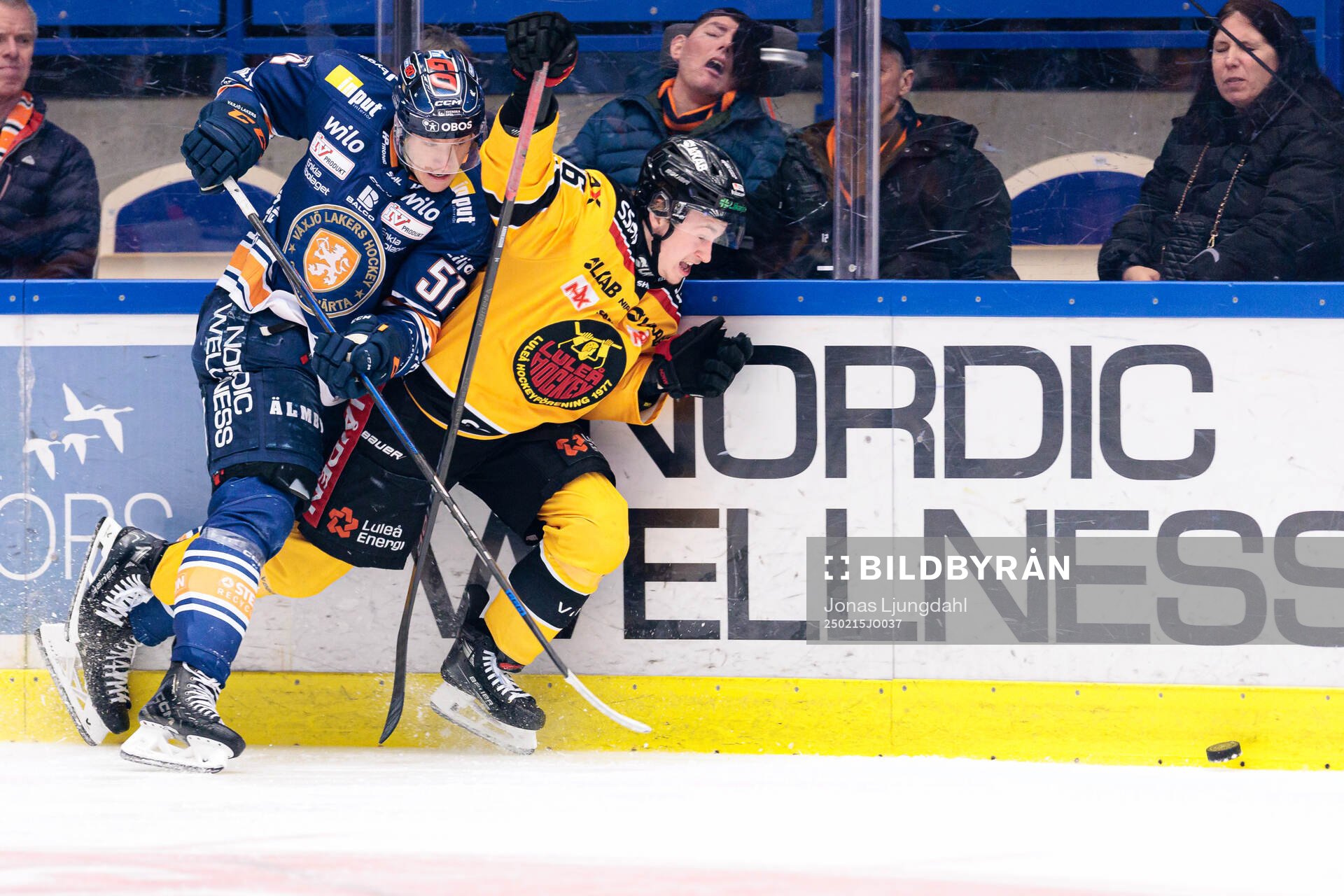 Växjös Emil Sylvegård och Luleås Pontus Andreasson