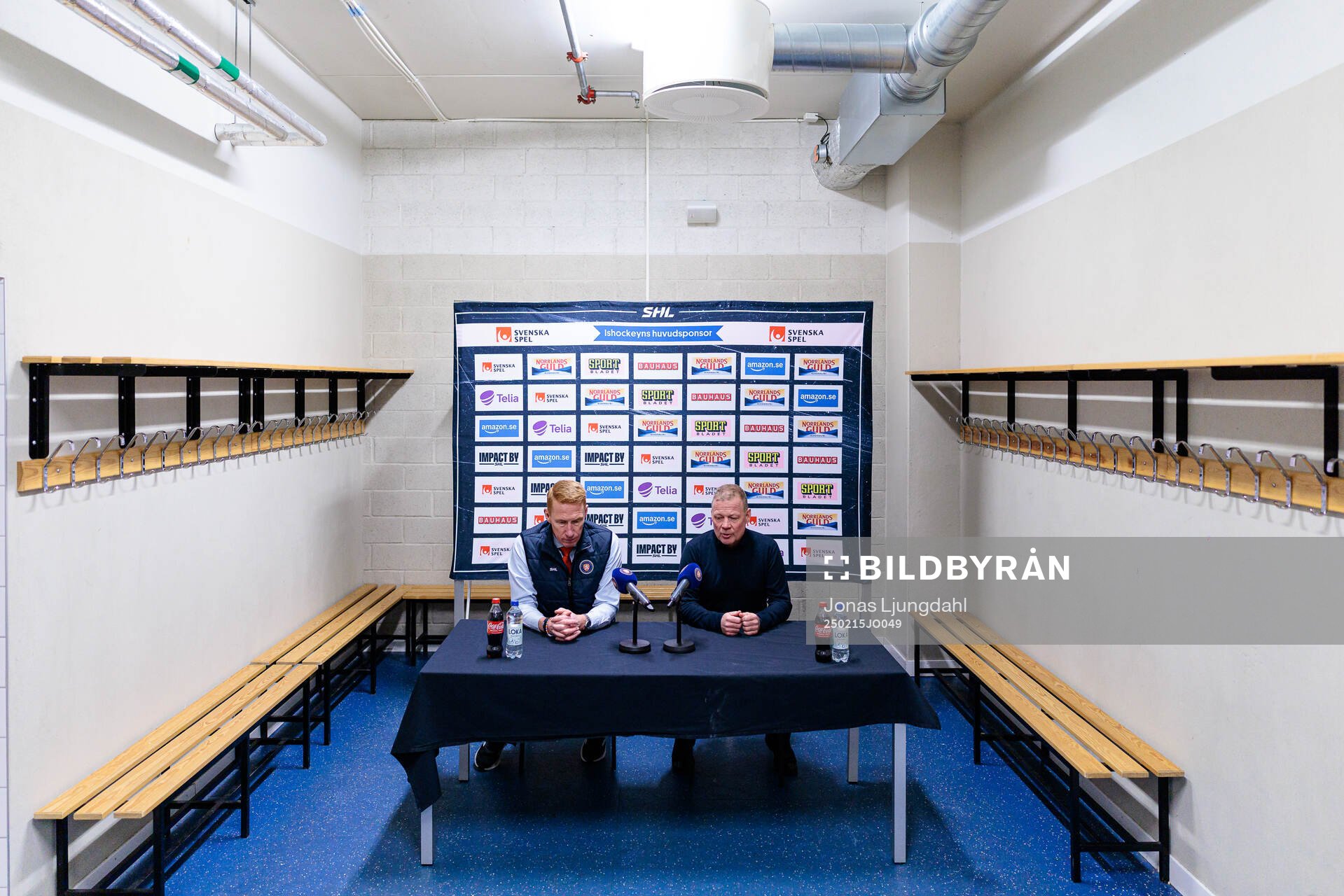 Växjös tränare Jörgen Jönsson och Luleås assisterande