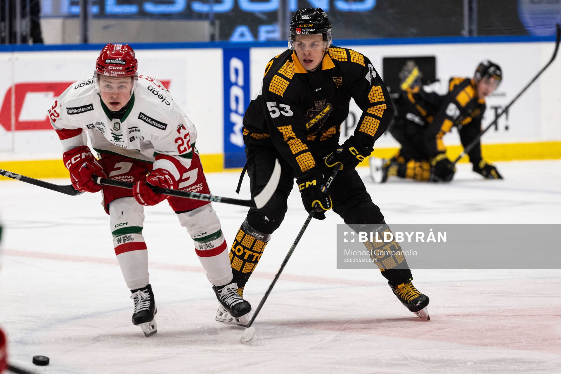 Moras Petter Vesterheim och AIKs Albert Sjöberg
