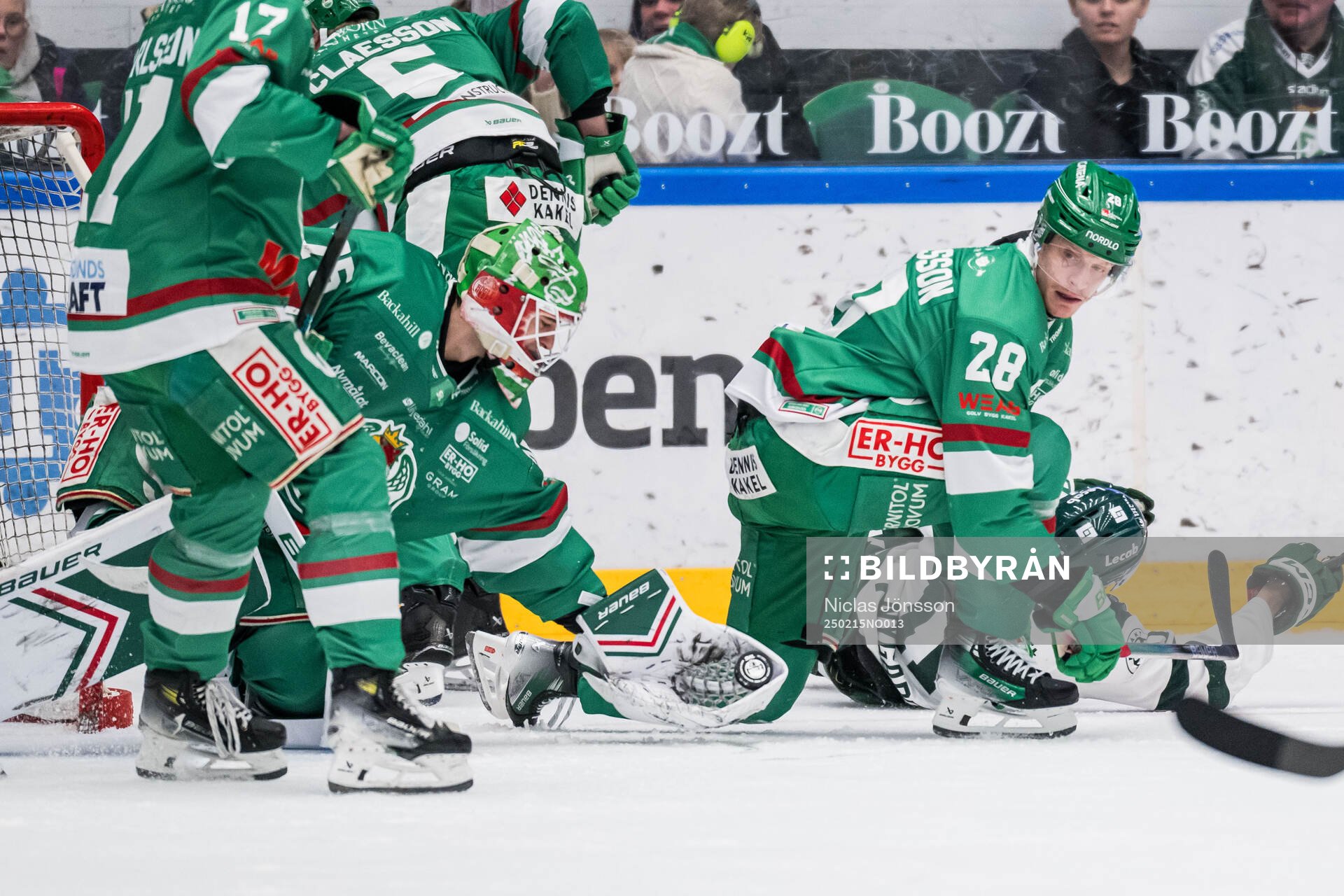 Rögles målvakt Arvid Holm och Anton Bengtsson
