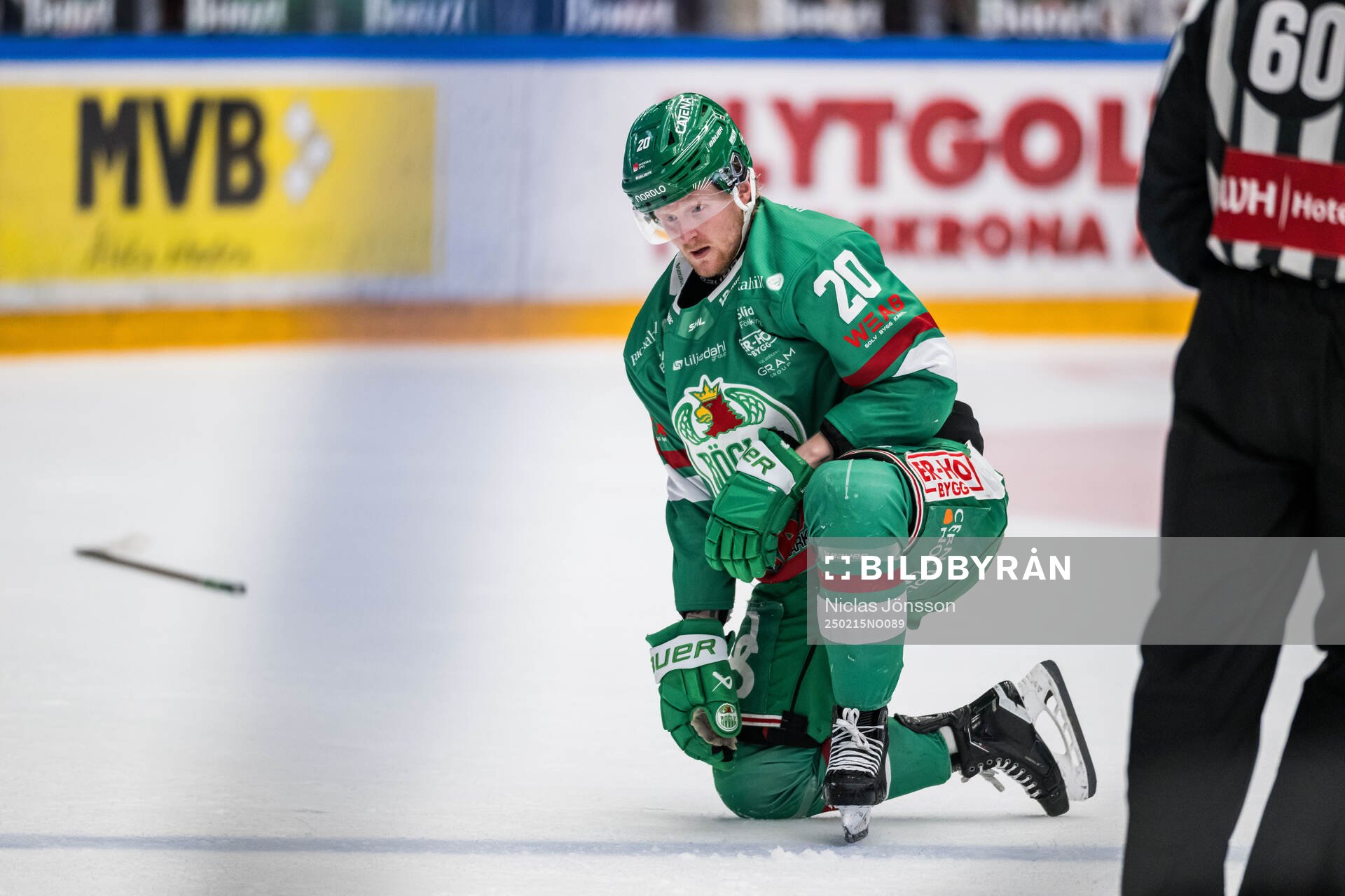 Rögles Joachim Blichfeld har ont
