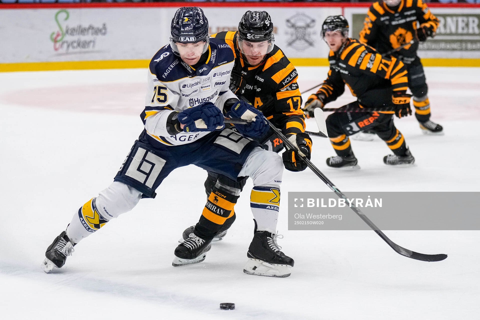HV71s Radan Lenc och Skellefteås Pär Lindholm