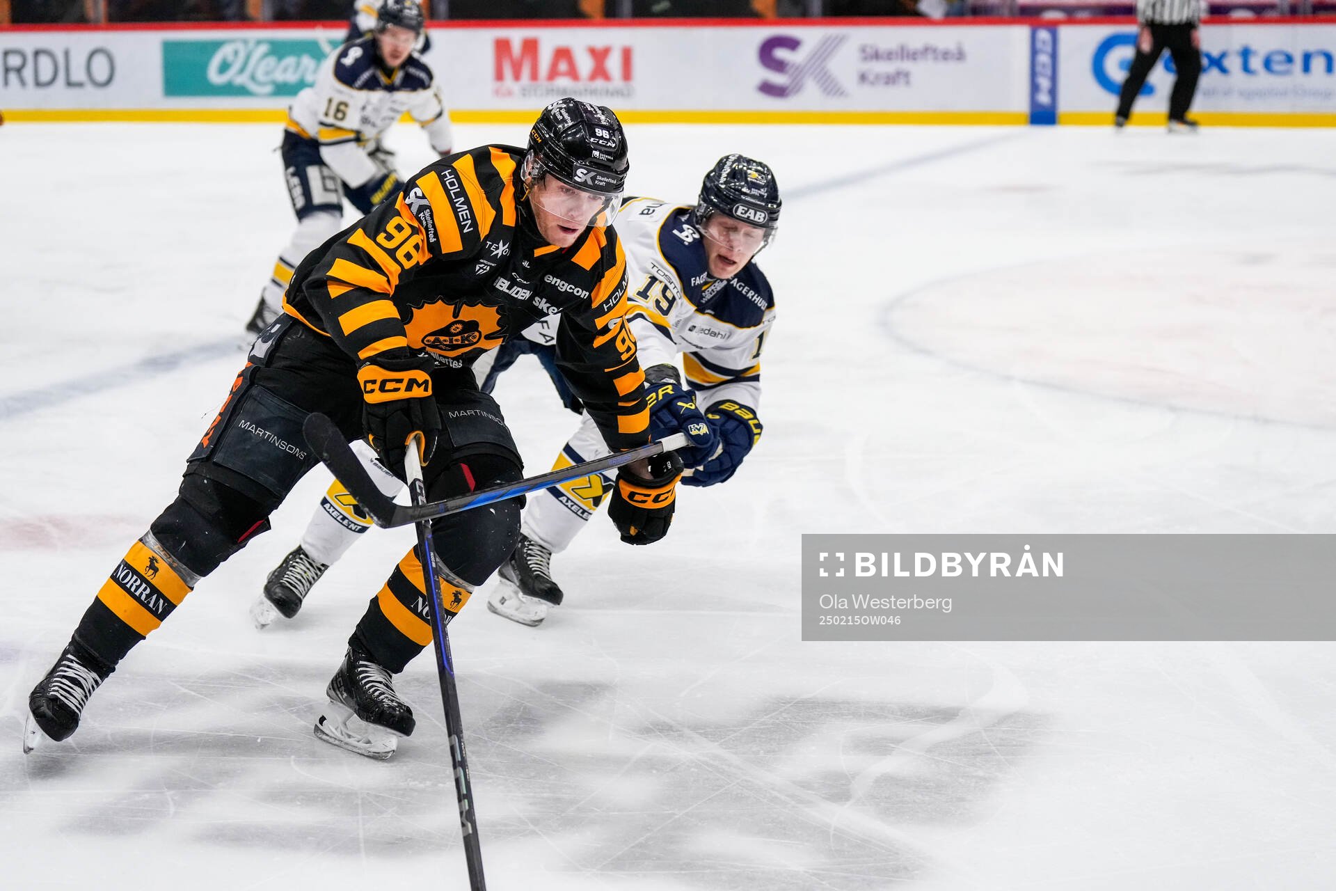 Skellefteås Rickard Hugg och HV71s Henrik Borgström