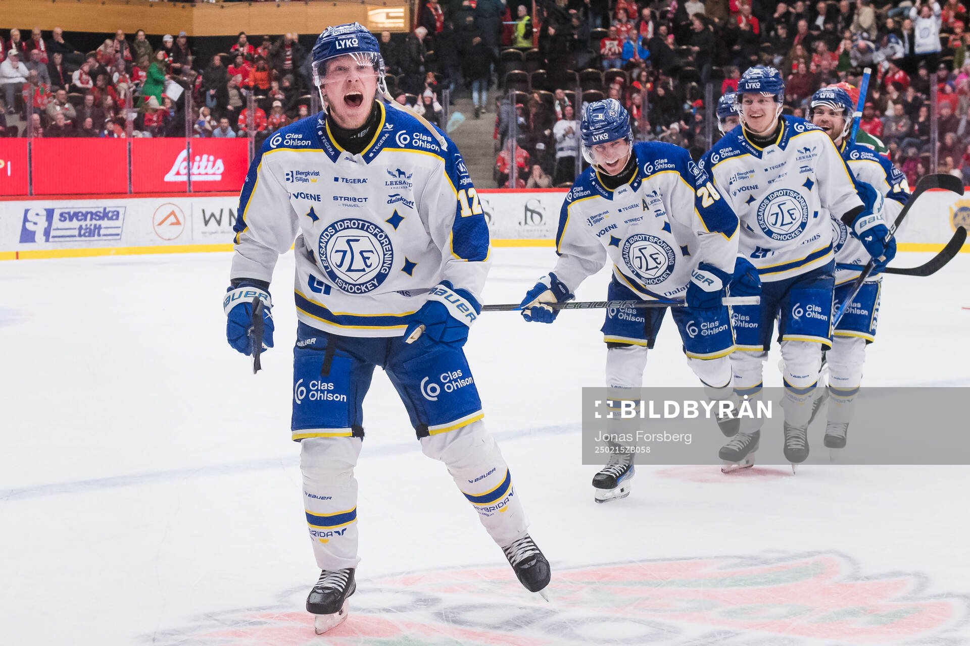 Leksands Kalle Östman jublar