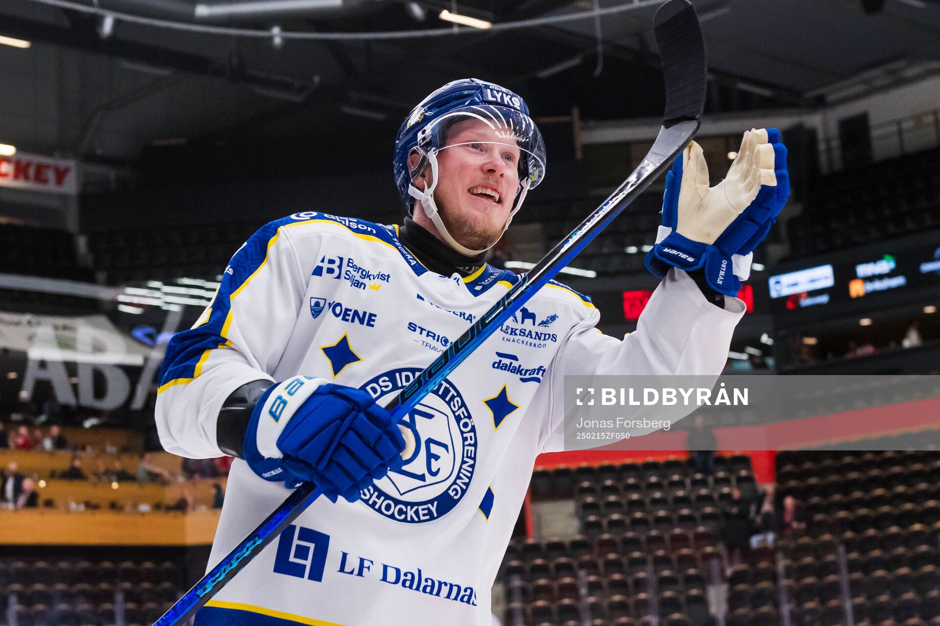Leksands Kalle Östman jublar