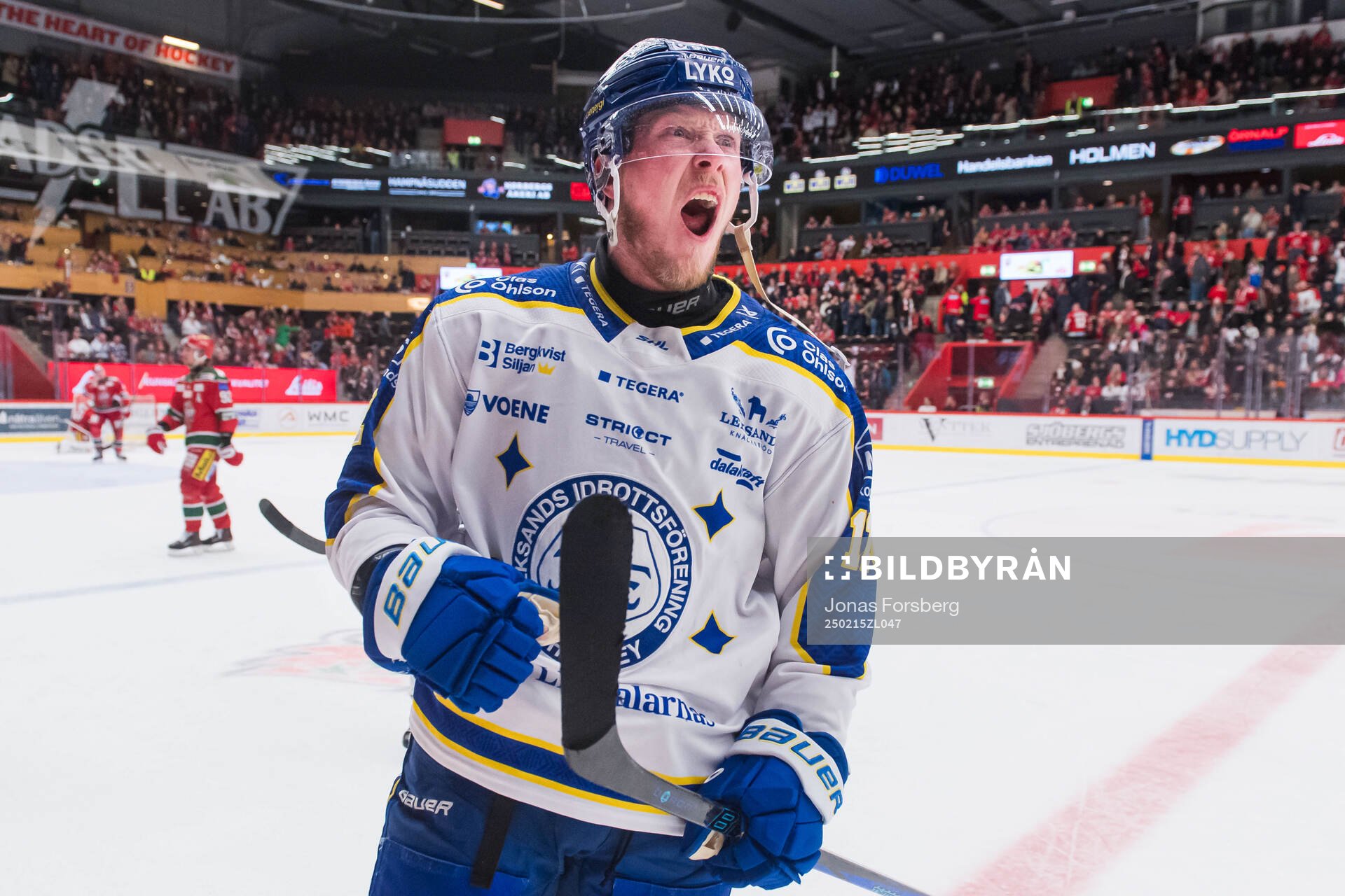 Leksands Kalle Östman jublar