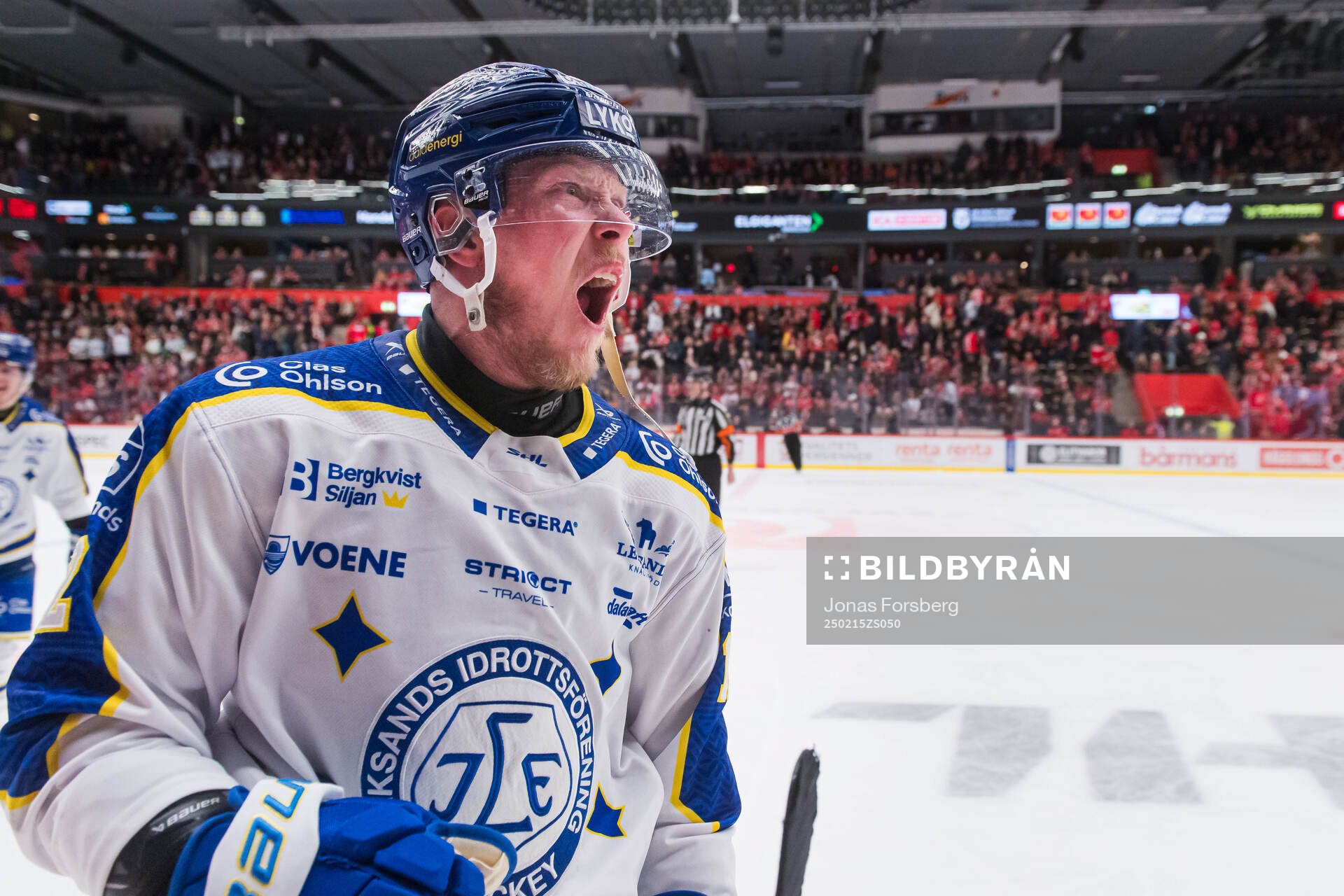 Leksands Kalle Östman jublar