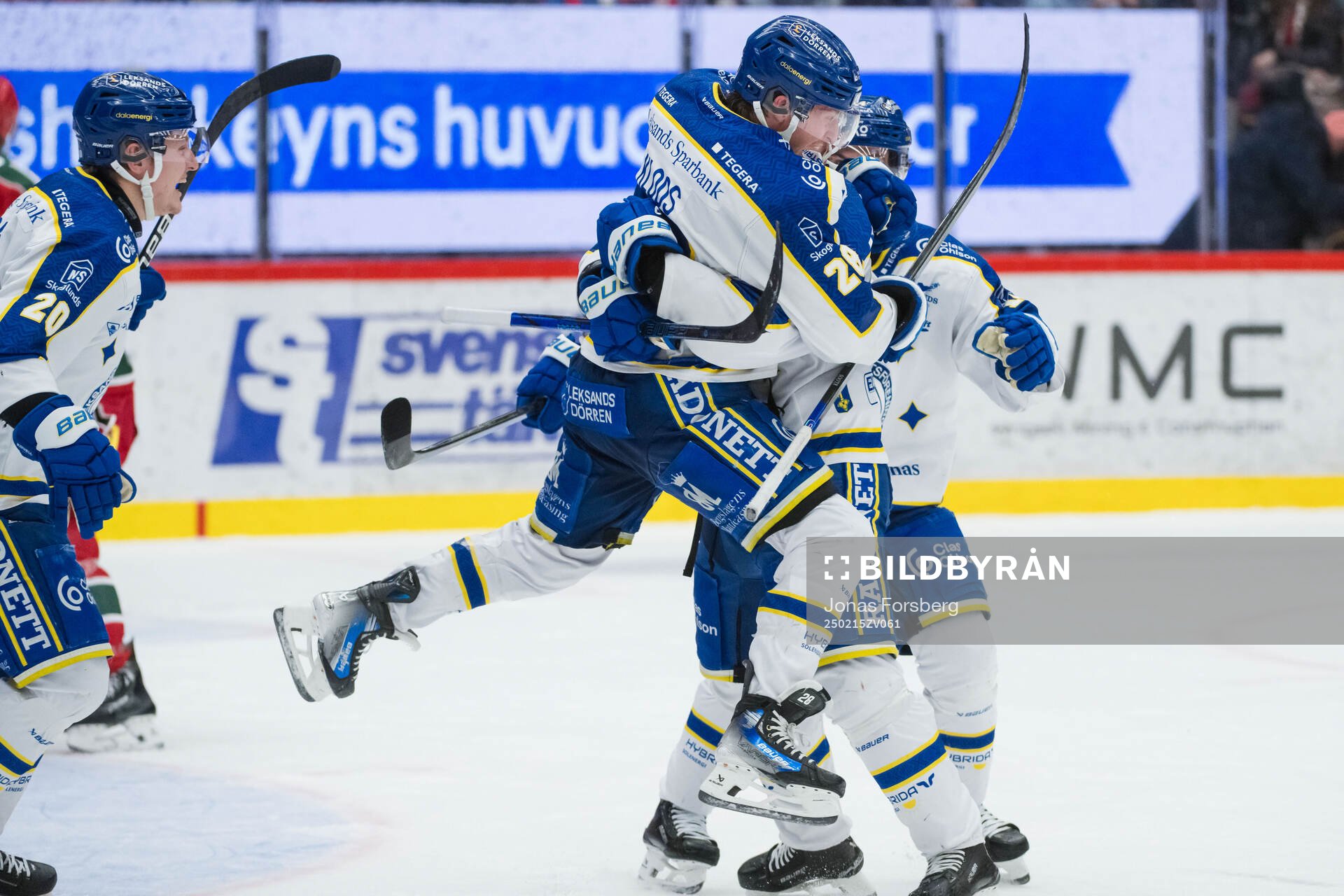 Leksands spelare jublade
