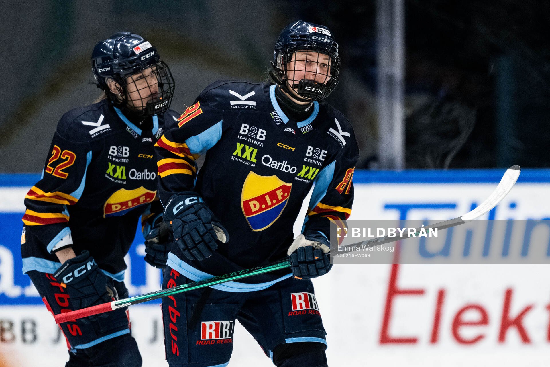 Djurgårdens Isabelle Leijonhielm jublar