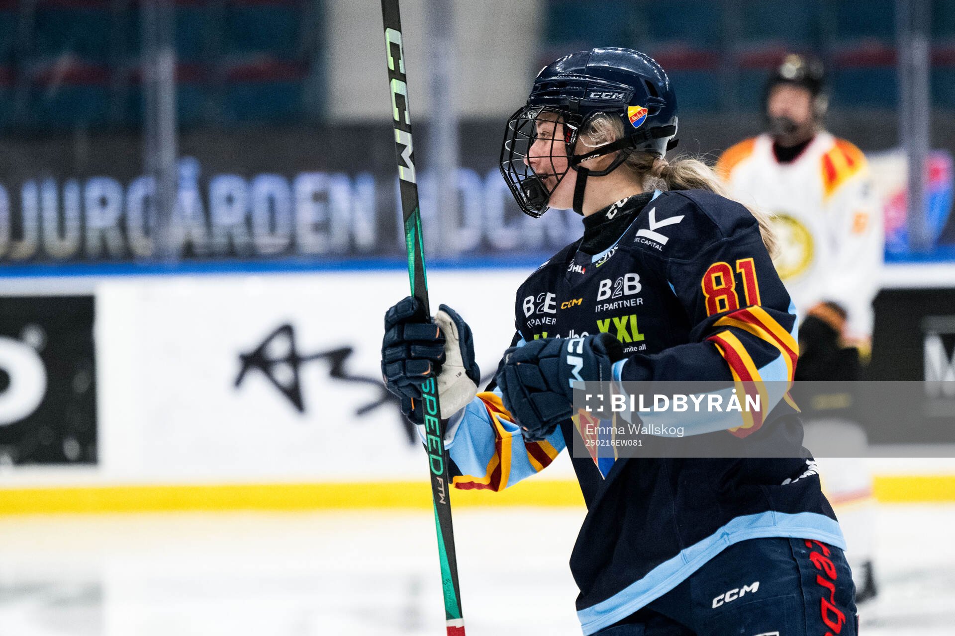 Djurgårdens Isabelle Leijonhielm jublar