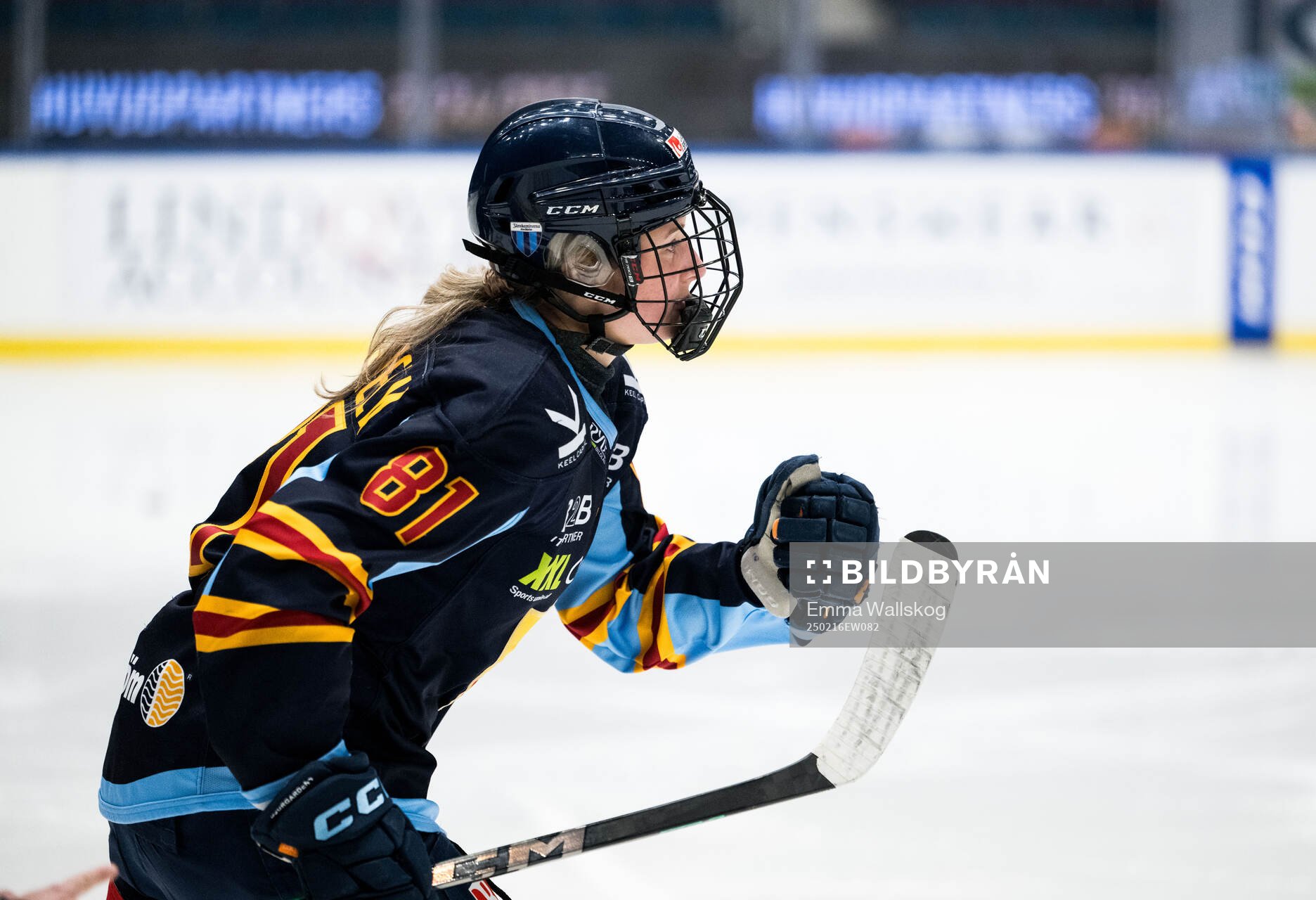 Djurgårdens Isabelle Leijonhielm jublar