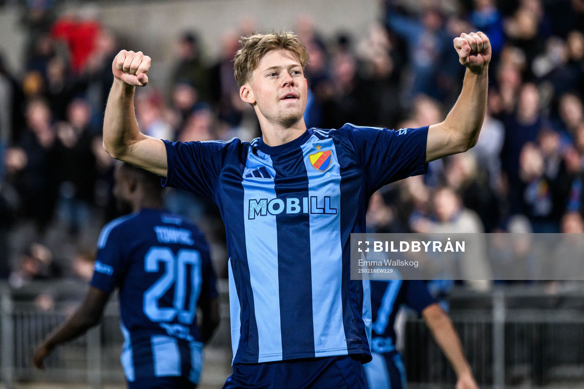 Djurgårdens Patric Åslund jublar