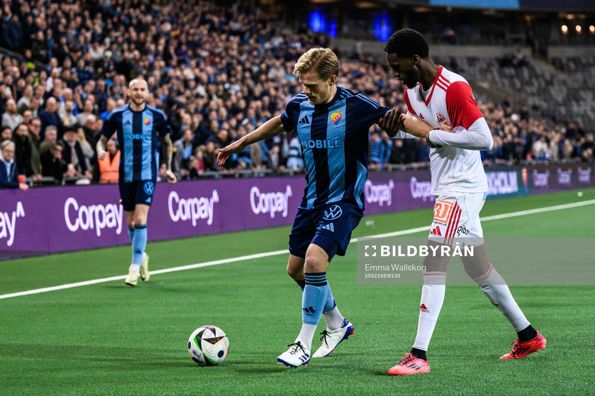 Djurgårdens Hampus Finndell och Sandvikens IFs Mohammed